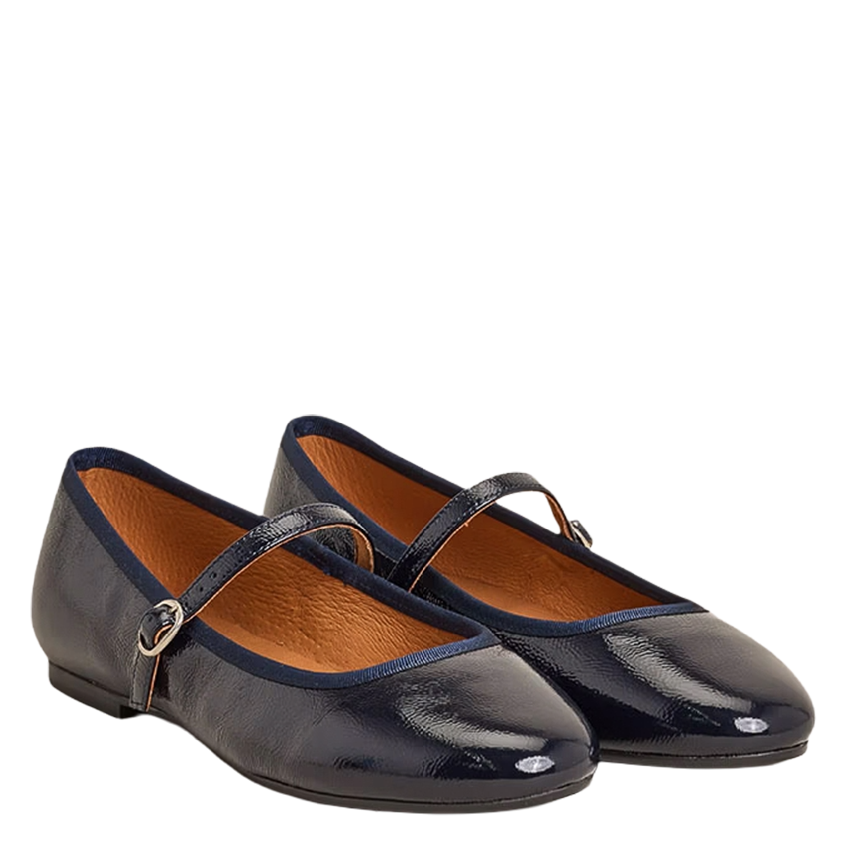 Ballerines en cuir JONAK Bleu