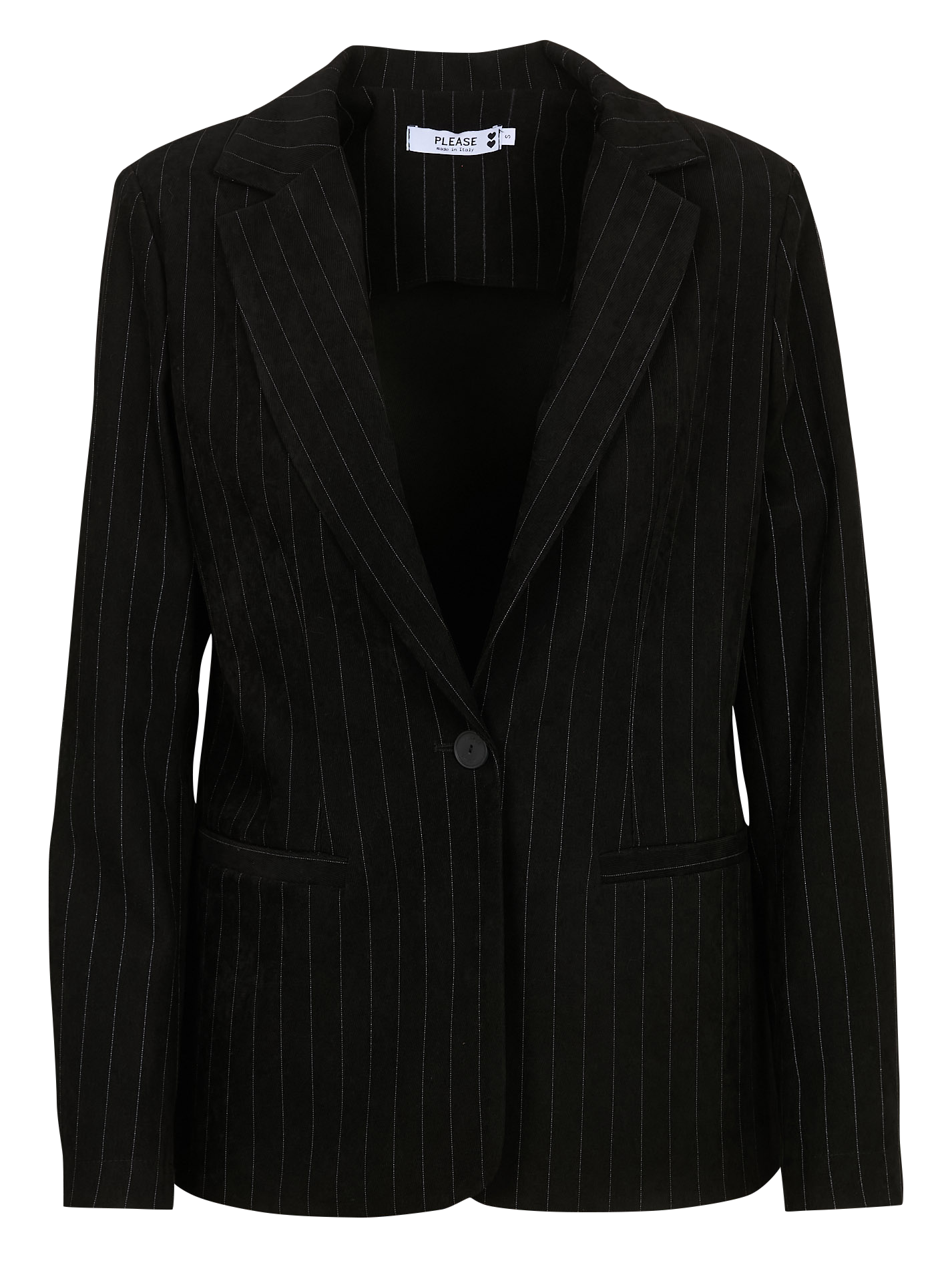 Veste de tailleur à rayures PLEASE Noir