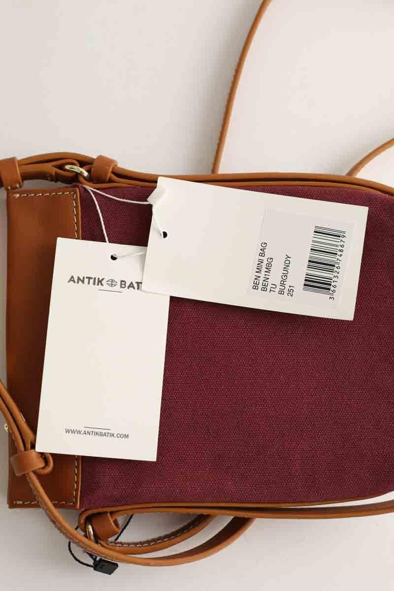 Cotton crossbody bag ANTIK BATIK - Seconde Main Red