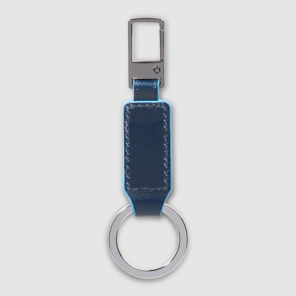 Asia leather keyring PIQUADRO Blue