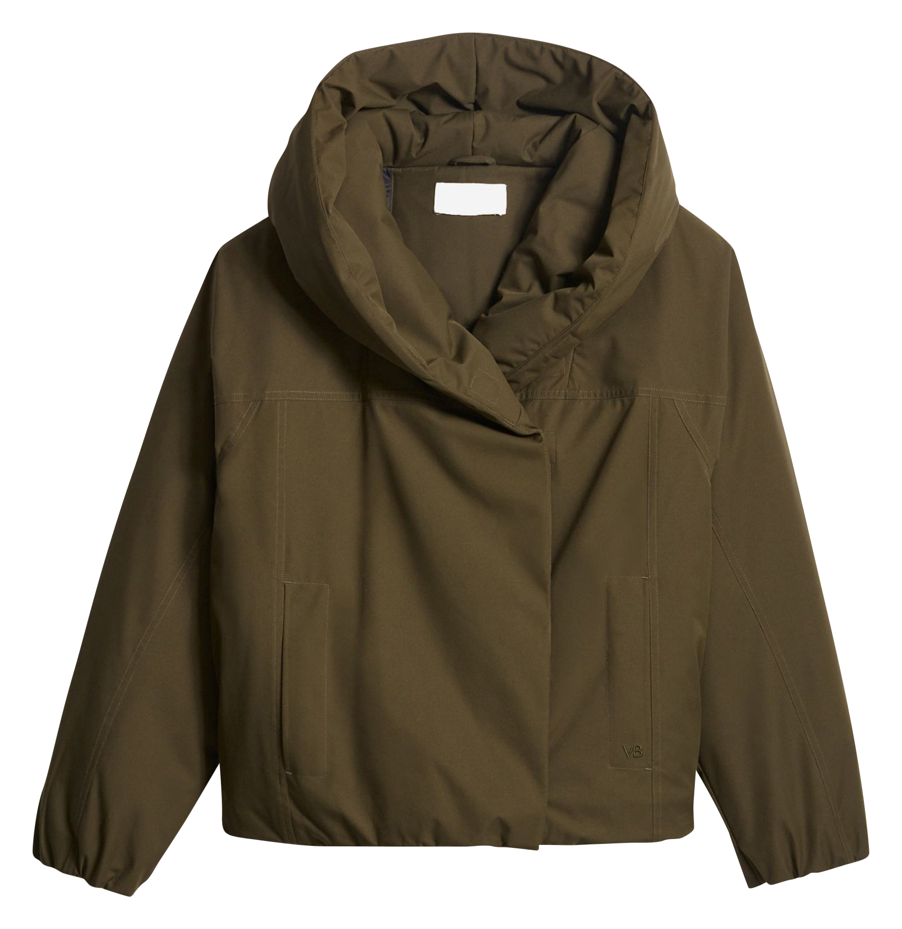 Recht donsjack met capuchon VANESSA BRUNO Groen