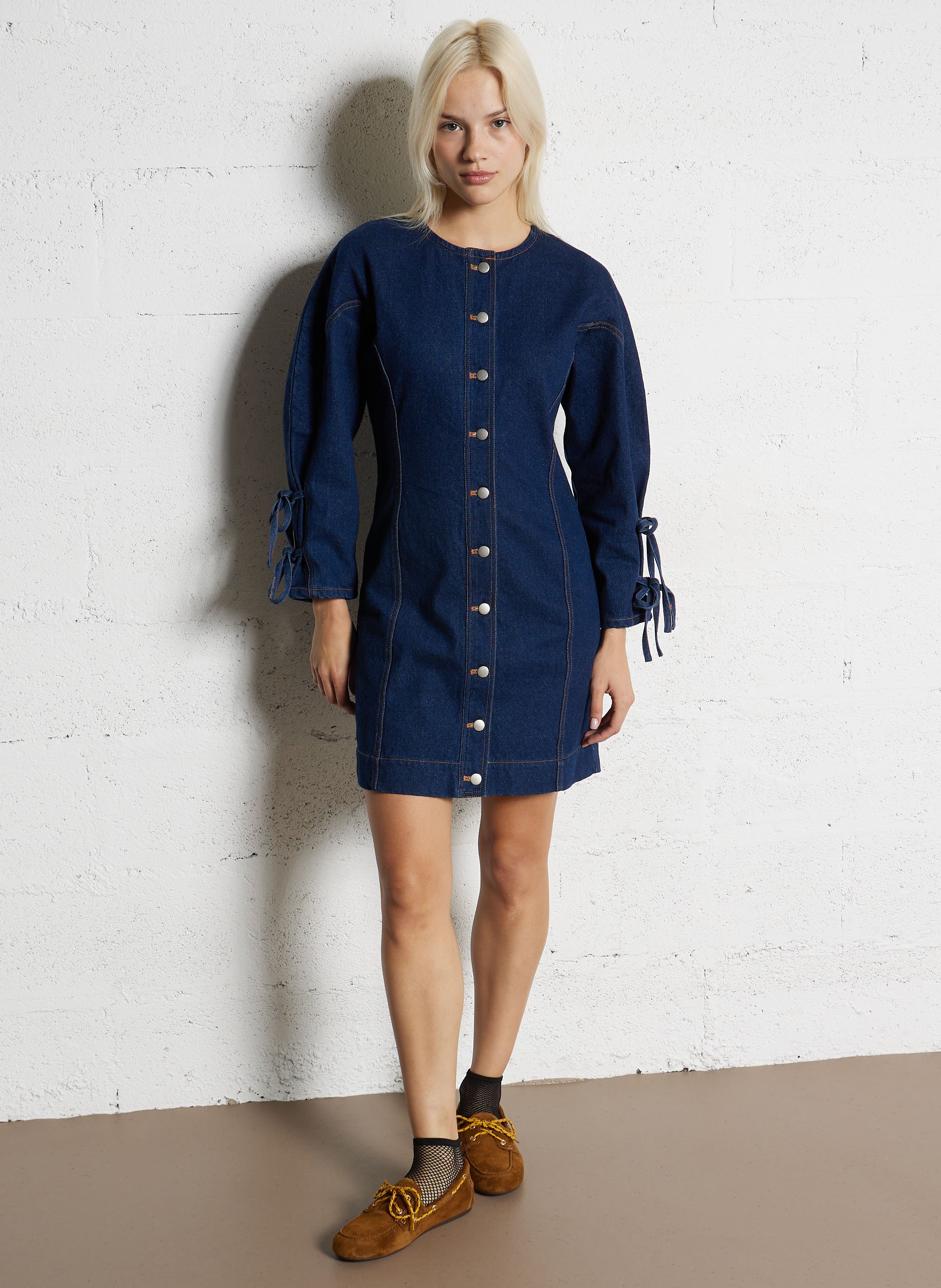 Leather deck shoes BIBI LOU Brown