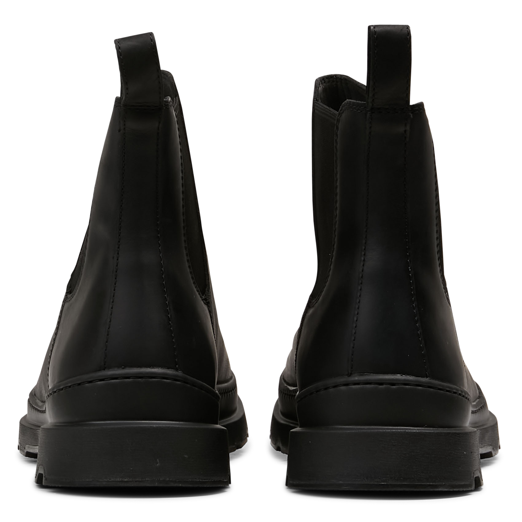 Bottines Chelsea unies en cuir mélangé CAMPER Noir