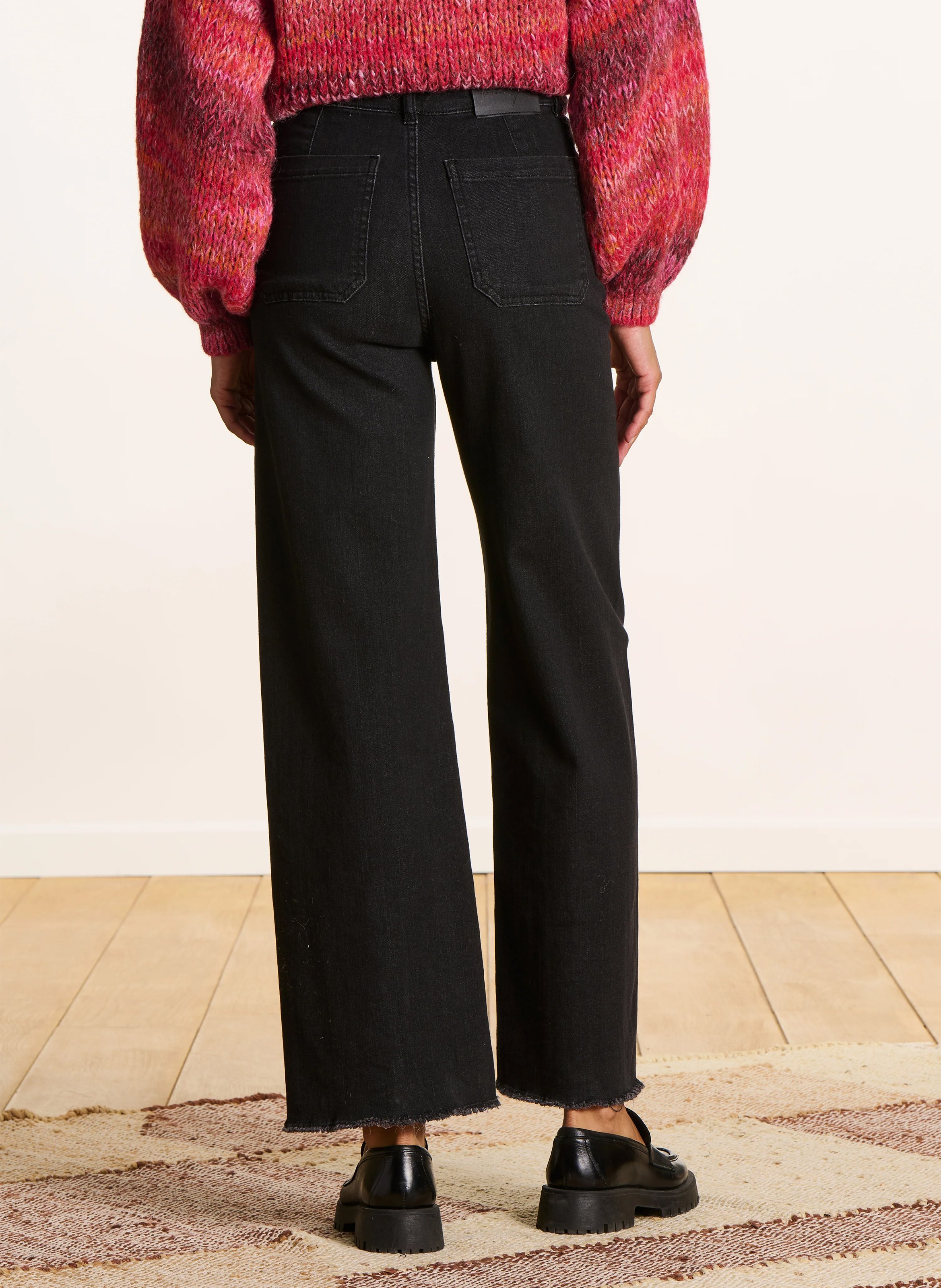 Jean coupe large LA FEE MARABOUTEE Noir