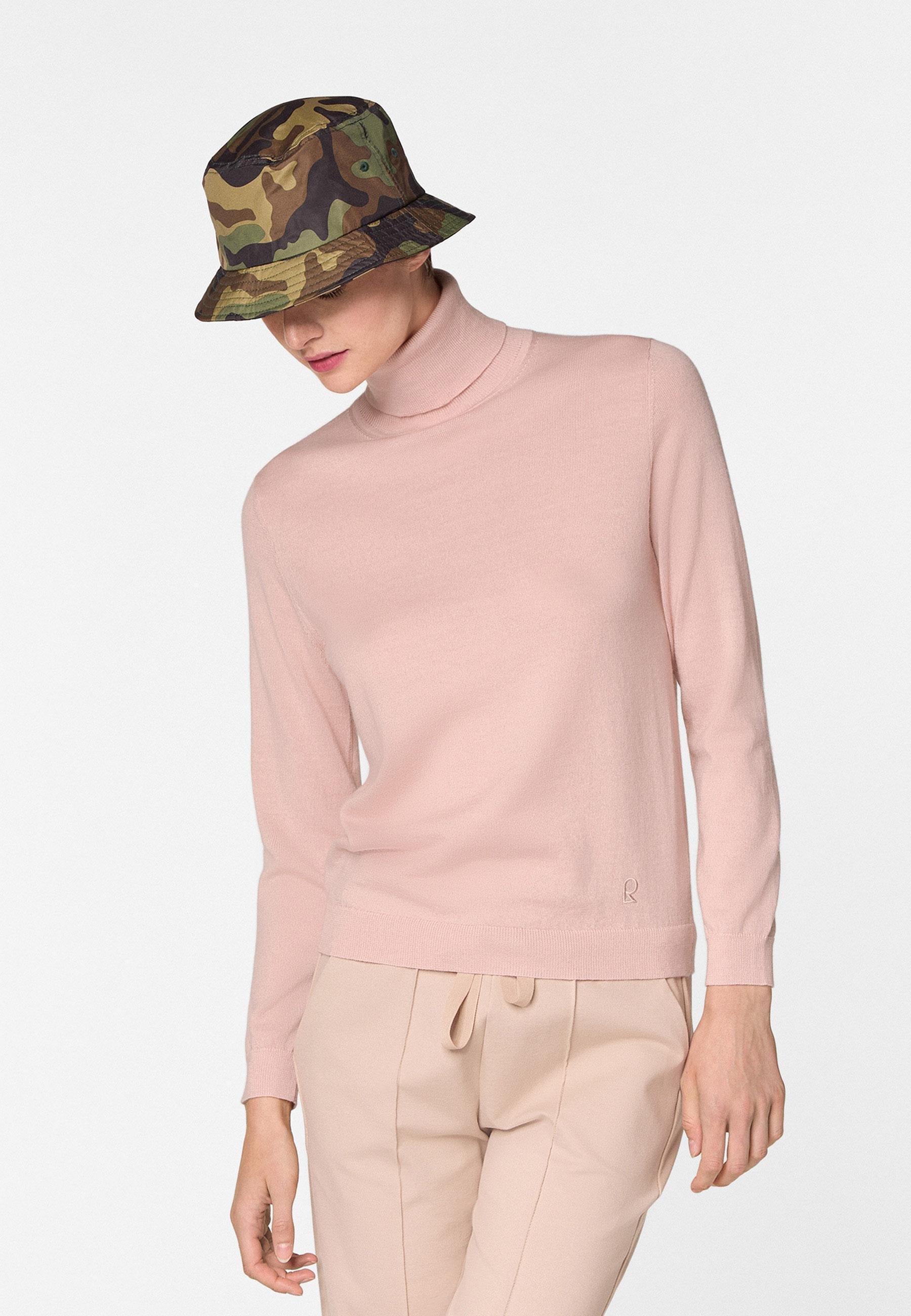 Merino wool roll-neck sweater RODIER Pink