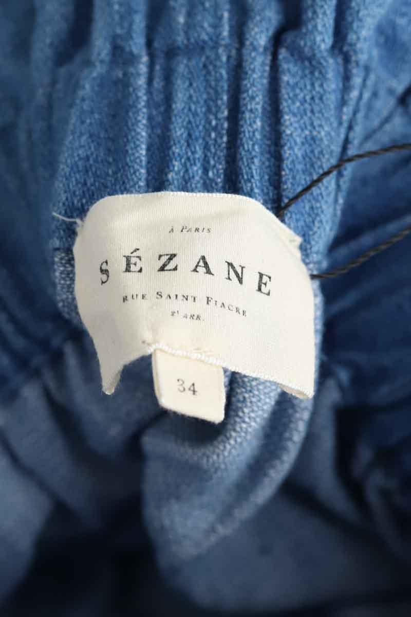 Wide trousers SEZANE - Seconde main Blue