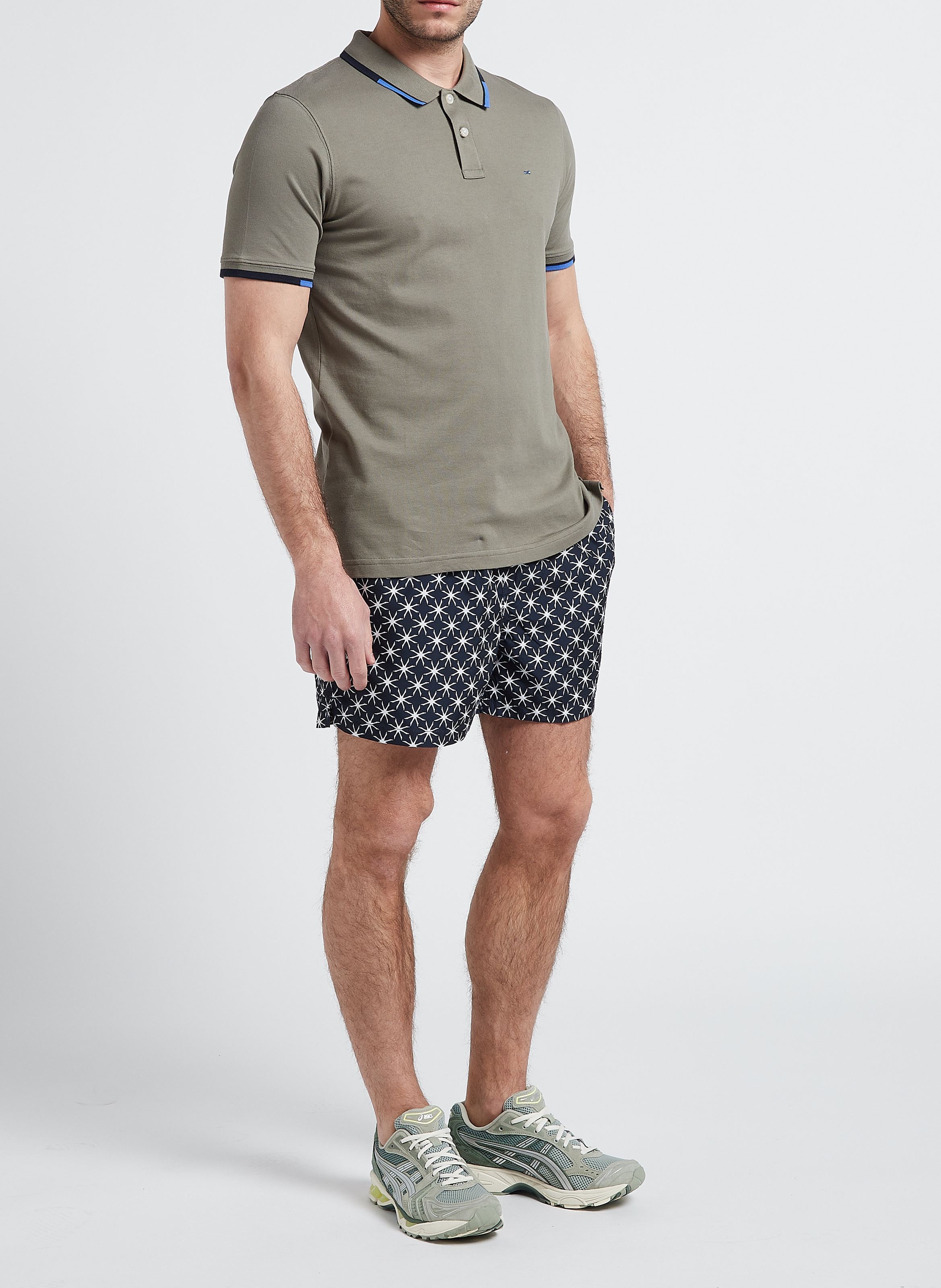 Short de bain rayé  SELECTED Bleu