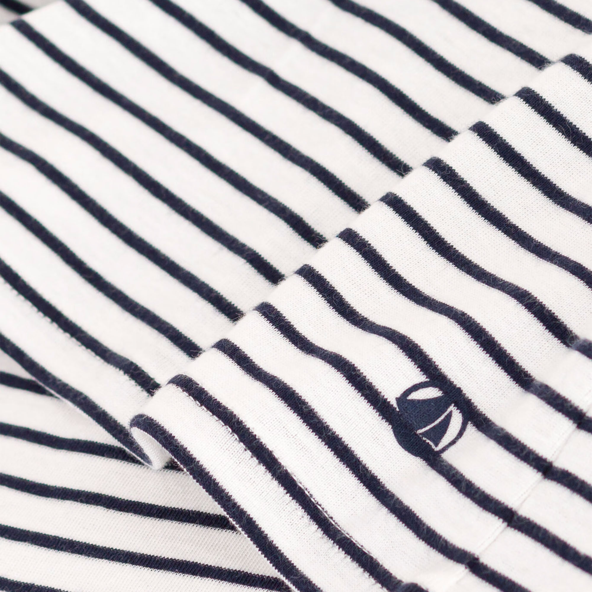Recht T-shirt met ronde hals en strepen PETIT BATEAU Veelkleurig