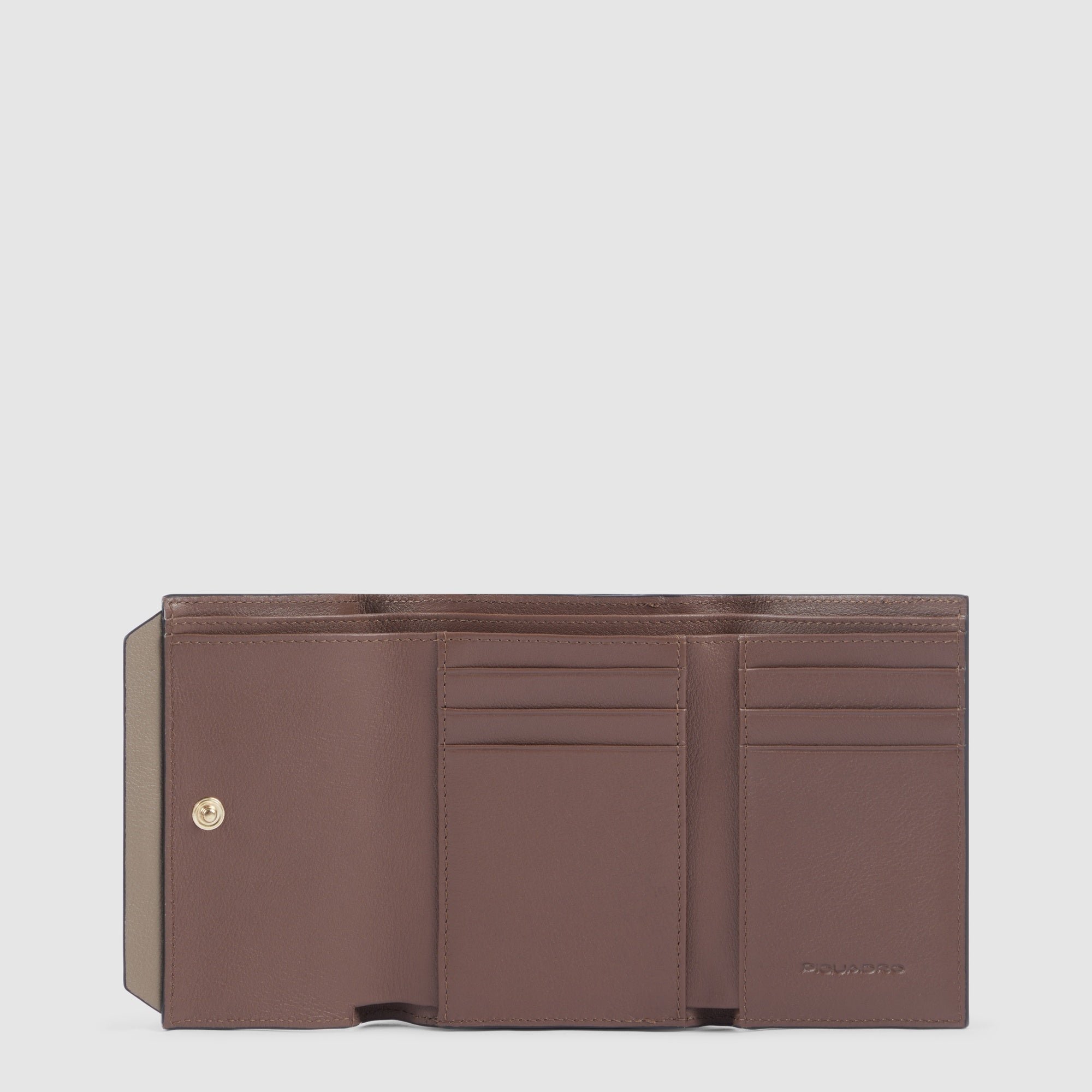 Women's three-fold wallet, small size Orange