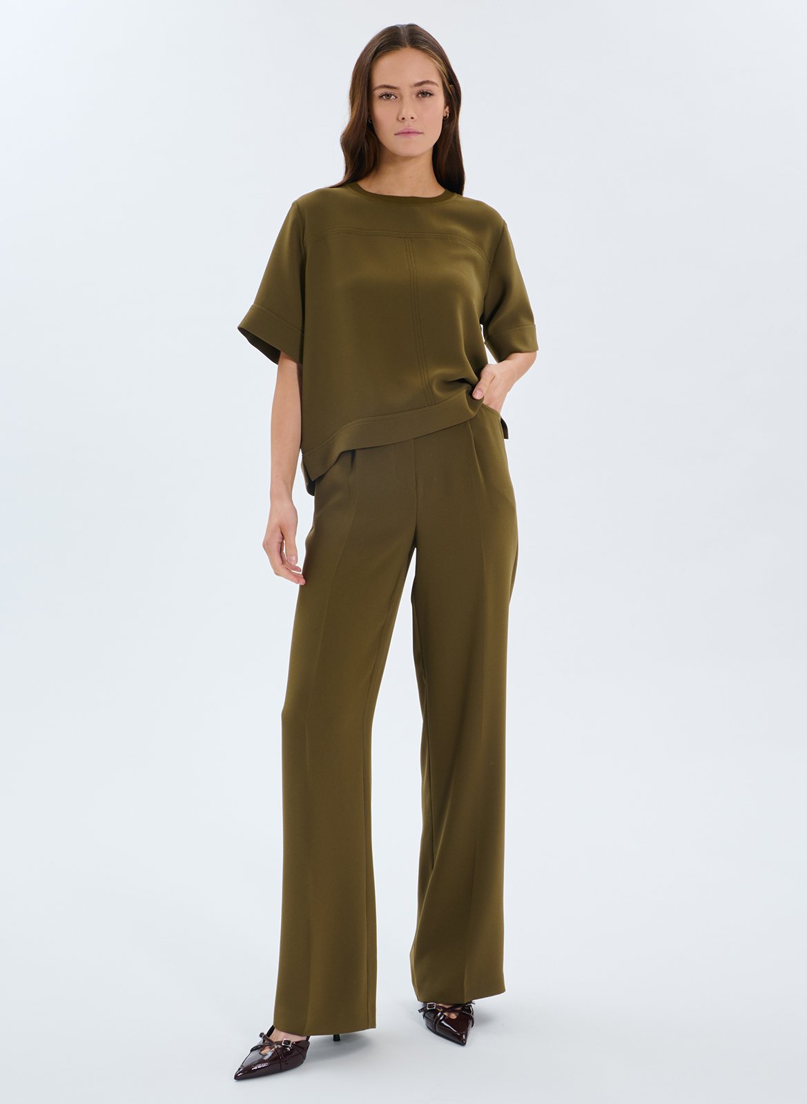 Carrot trousers ZAPA Green