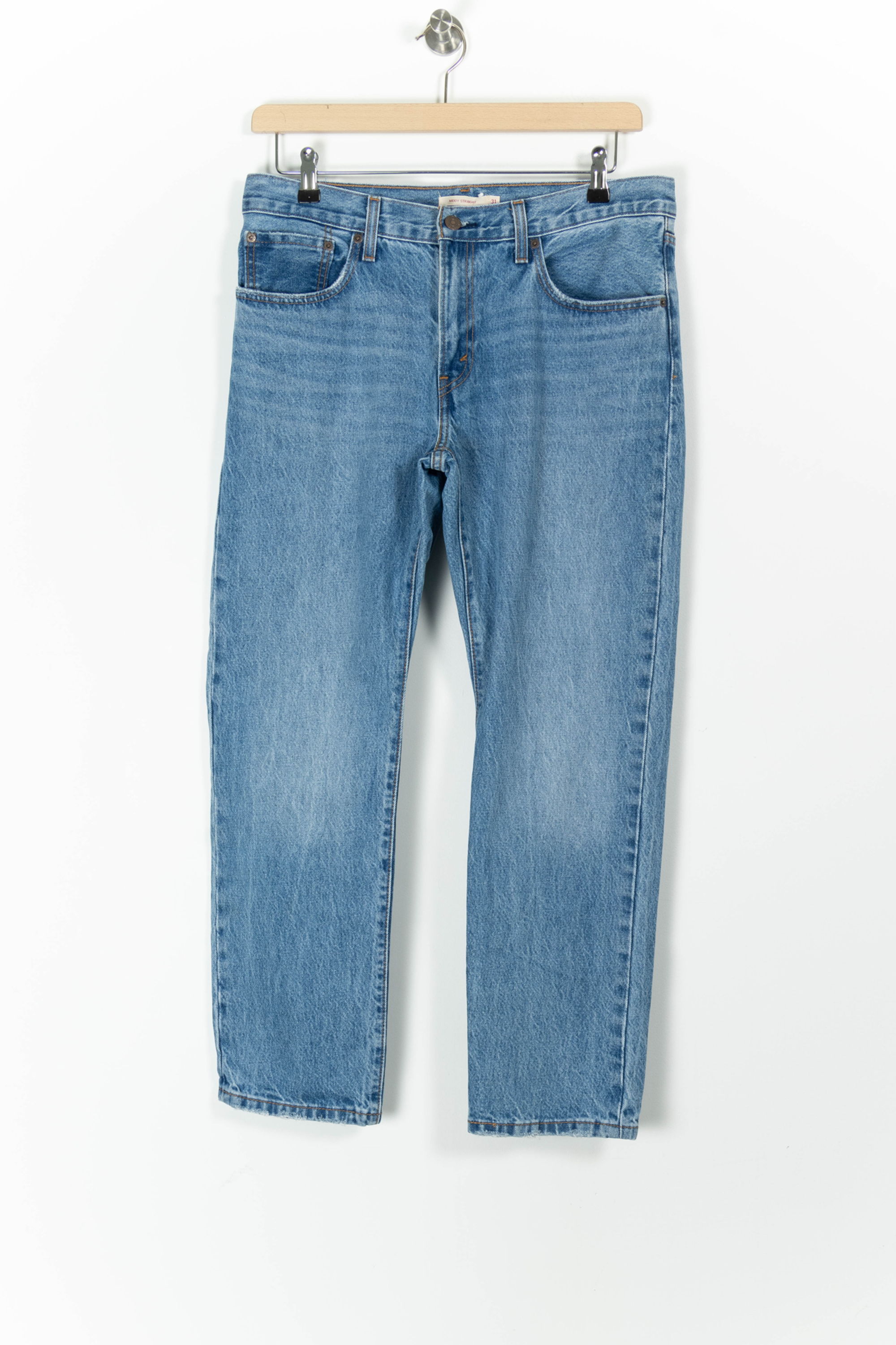 Cropped slim jeans with studs LEVI'S - Seconde main Blue