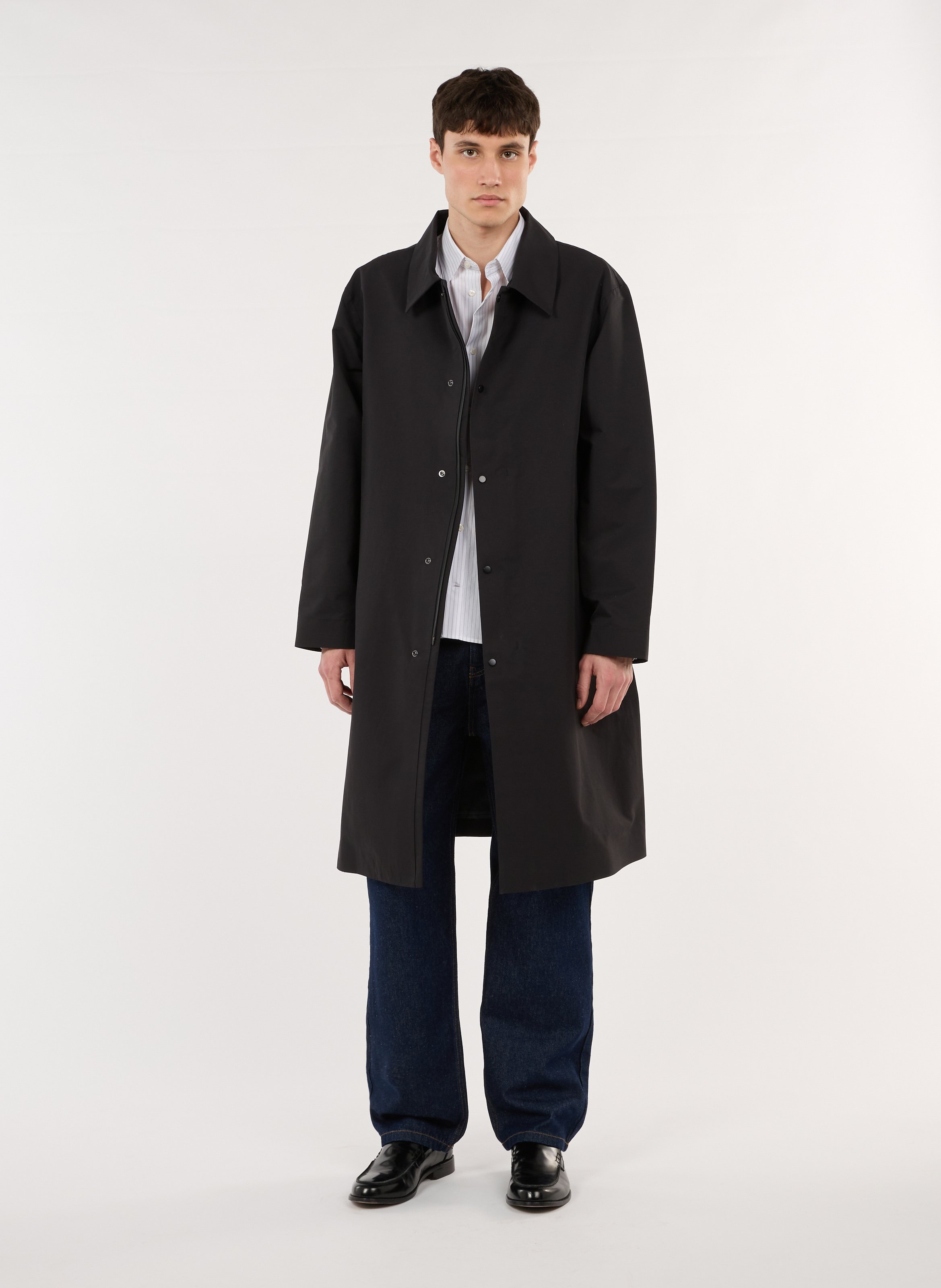 Trenchcoat mit klassischem Kragen SAISON 1865 Schwarz
