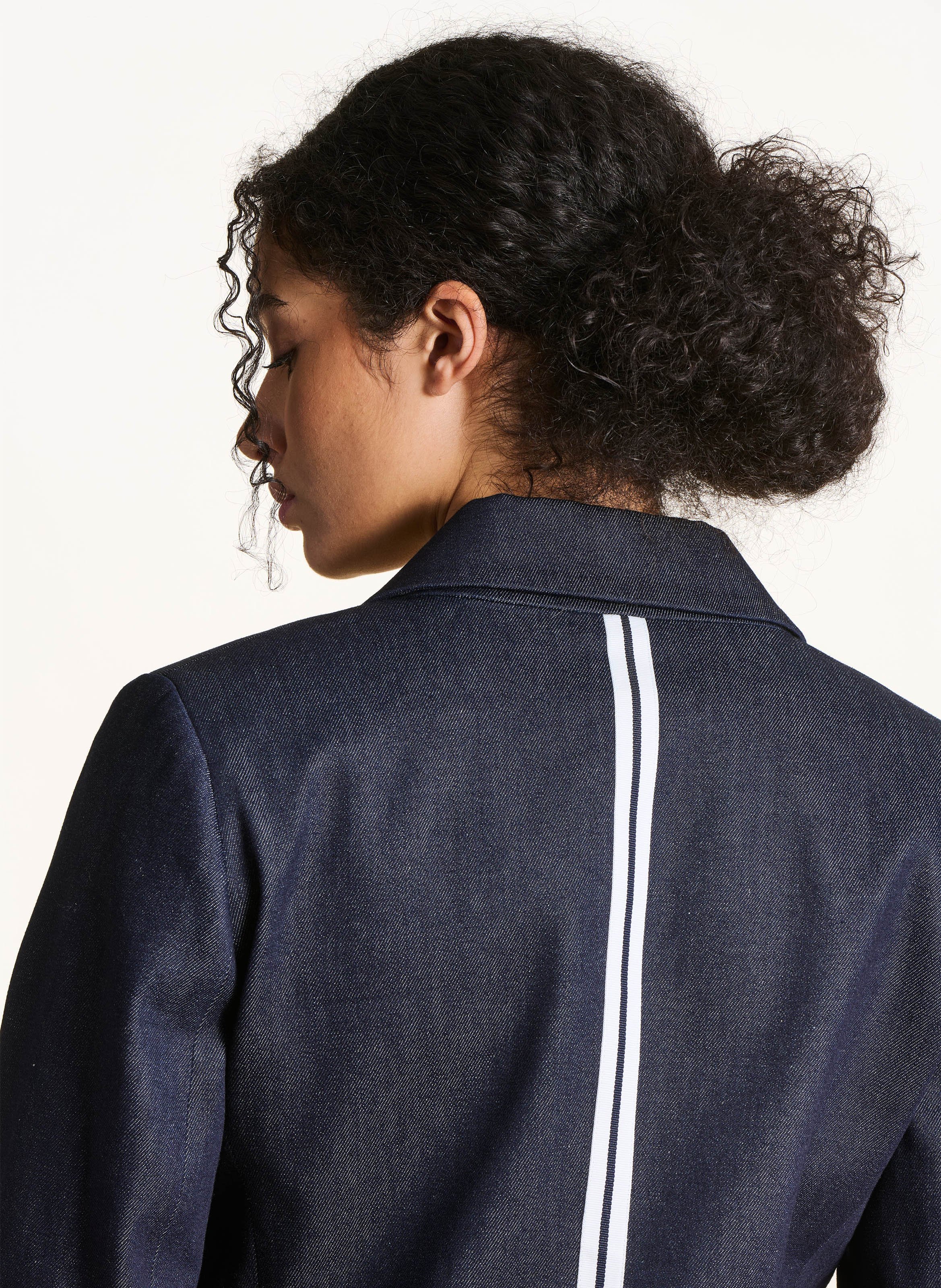 Blazer van katoenmix LA FEE MARABOUTEE Blauw