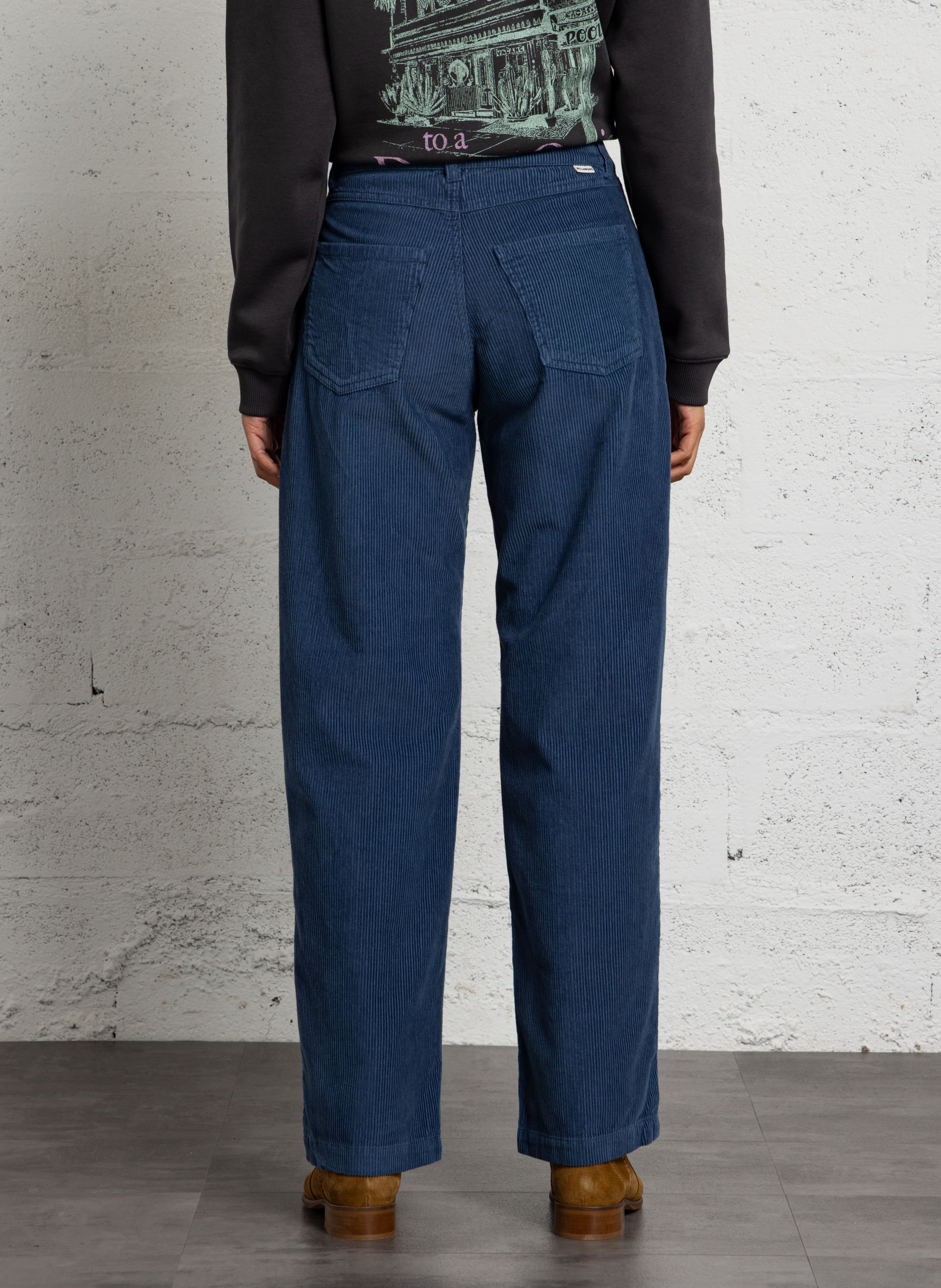 Joggingbroek van katoenen corduroy BILLABONG Blauw