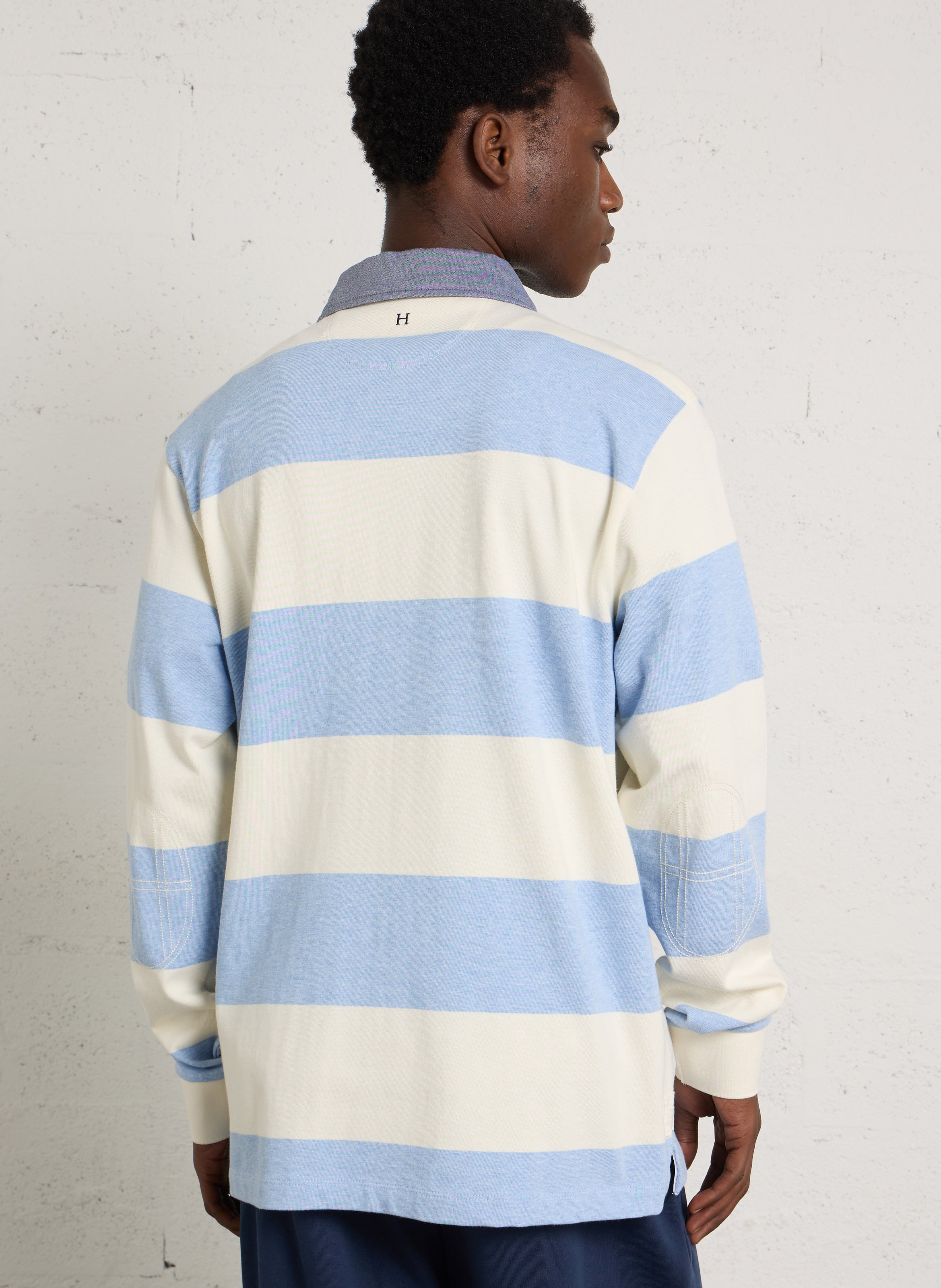 Striped polo shirt HACKETT Blue