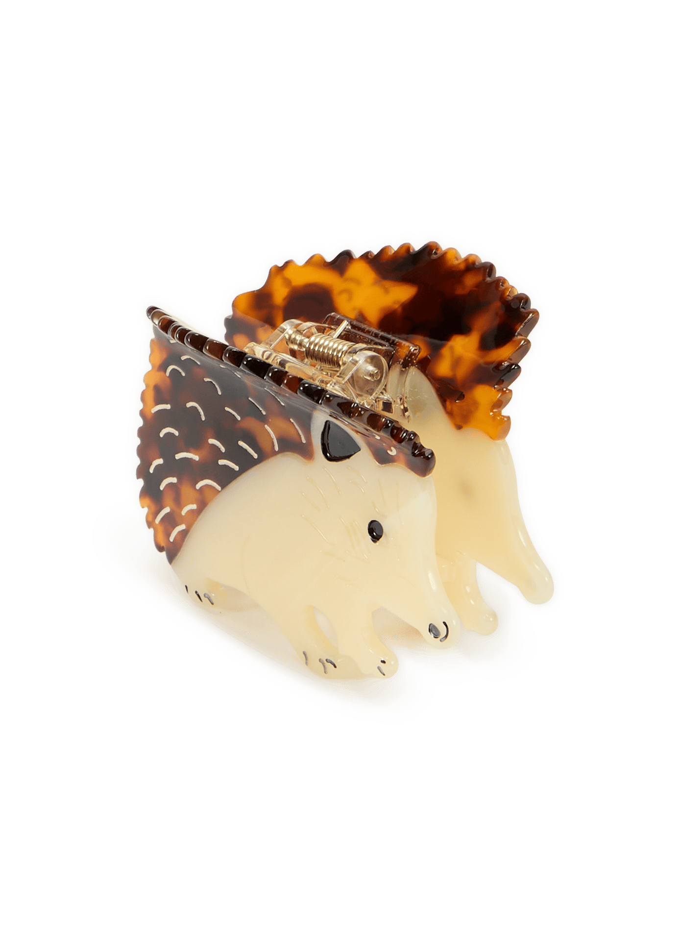 Hedgehog-shaped hair clip AU PRINTEMPS PARIS Brown