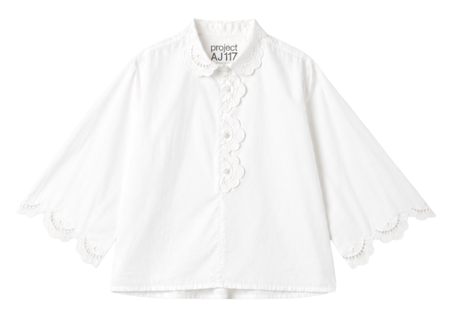 Chemise ample en coton bio PROJECT-AJ117 Blanc