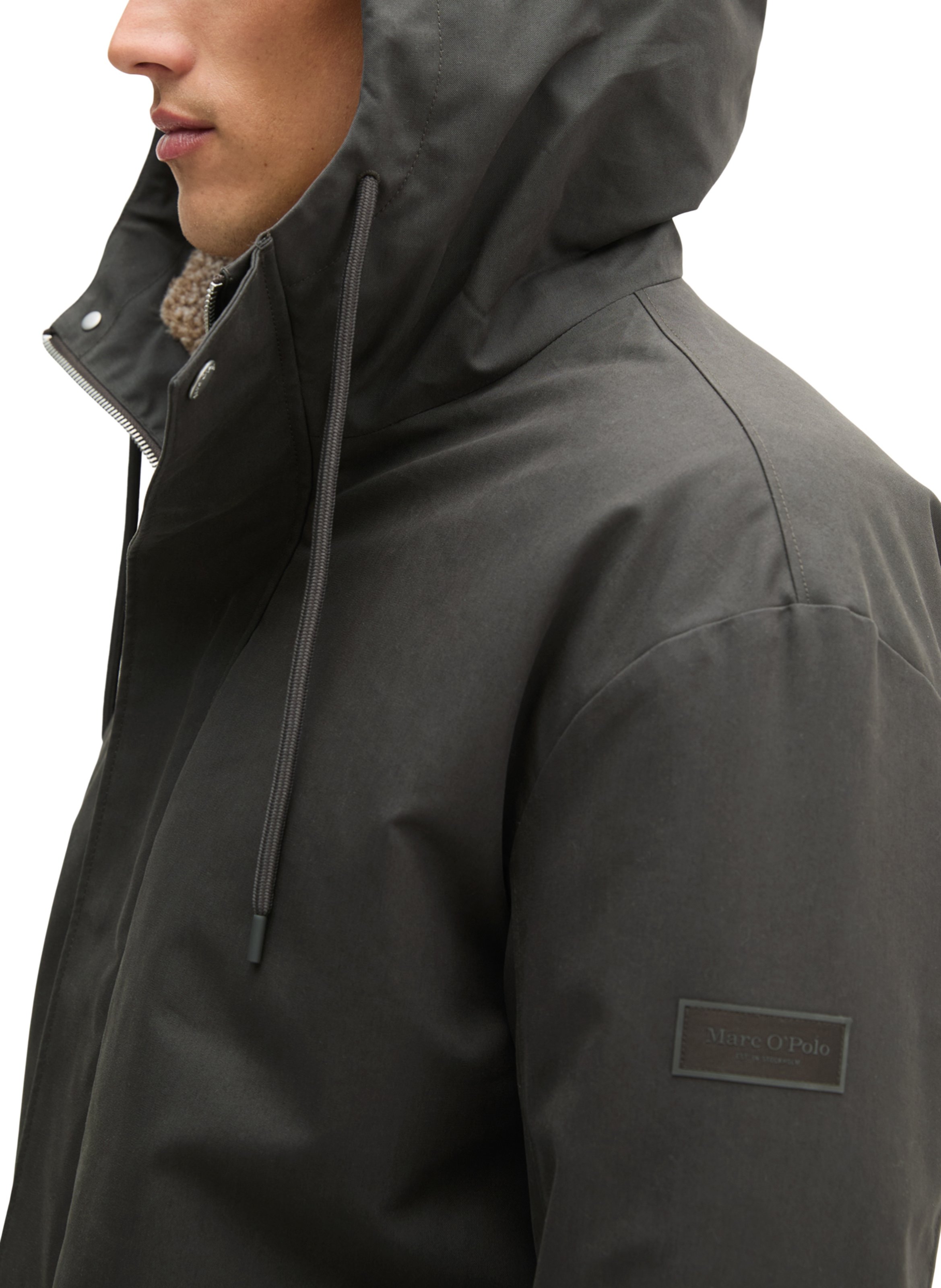 Parka met opstaande kraag - katoenblend MARC O'POLO Grijs