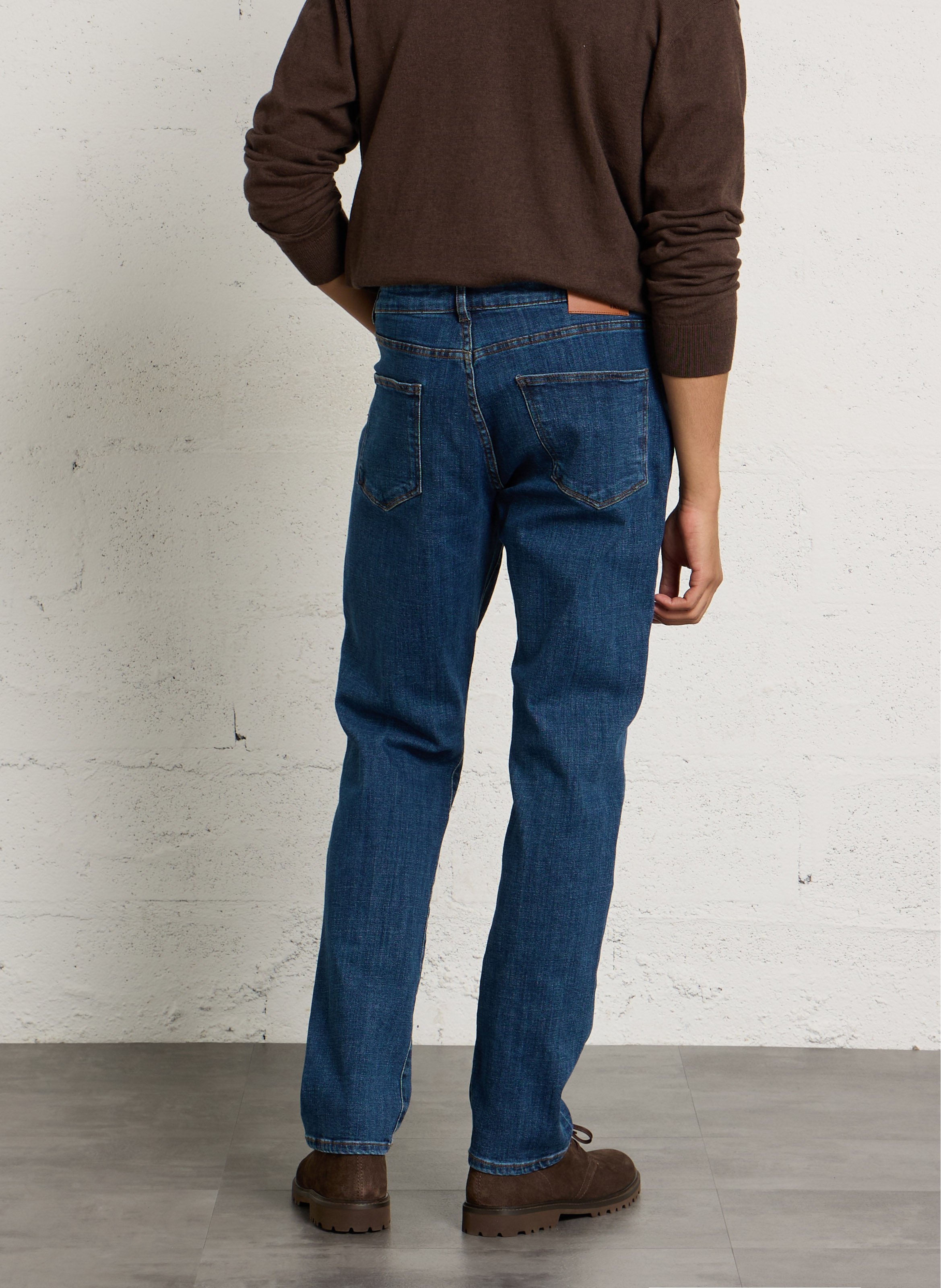 Straight Cut Jeans aus Baumwoll-Mix IKKS Blau