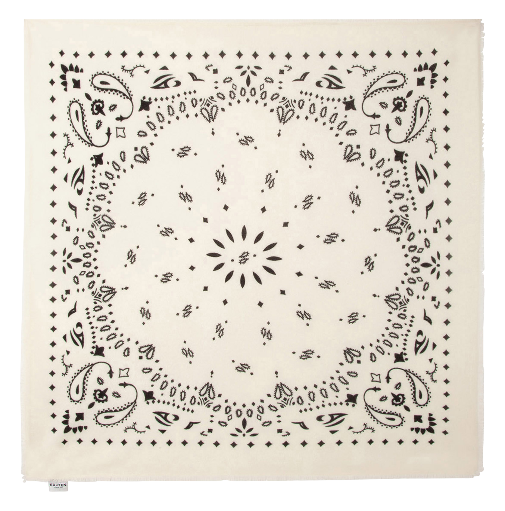 Echarpe en cachemire à imprimé HACHIKO Blanc