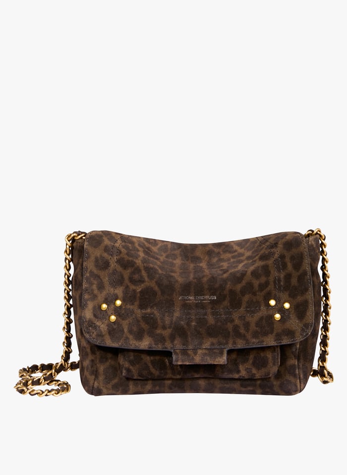 Mini Sac Bandouli re En Cuir Effet Velours Lulu S Imprime Leopard