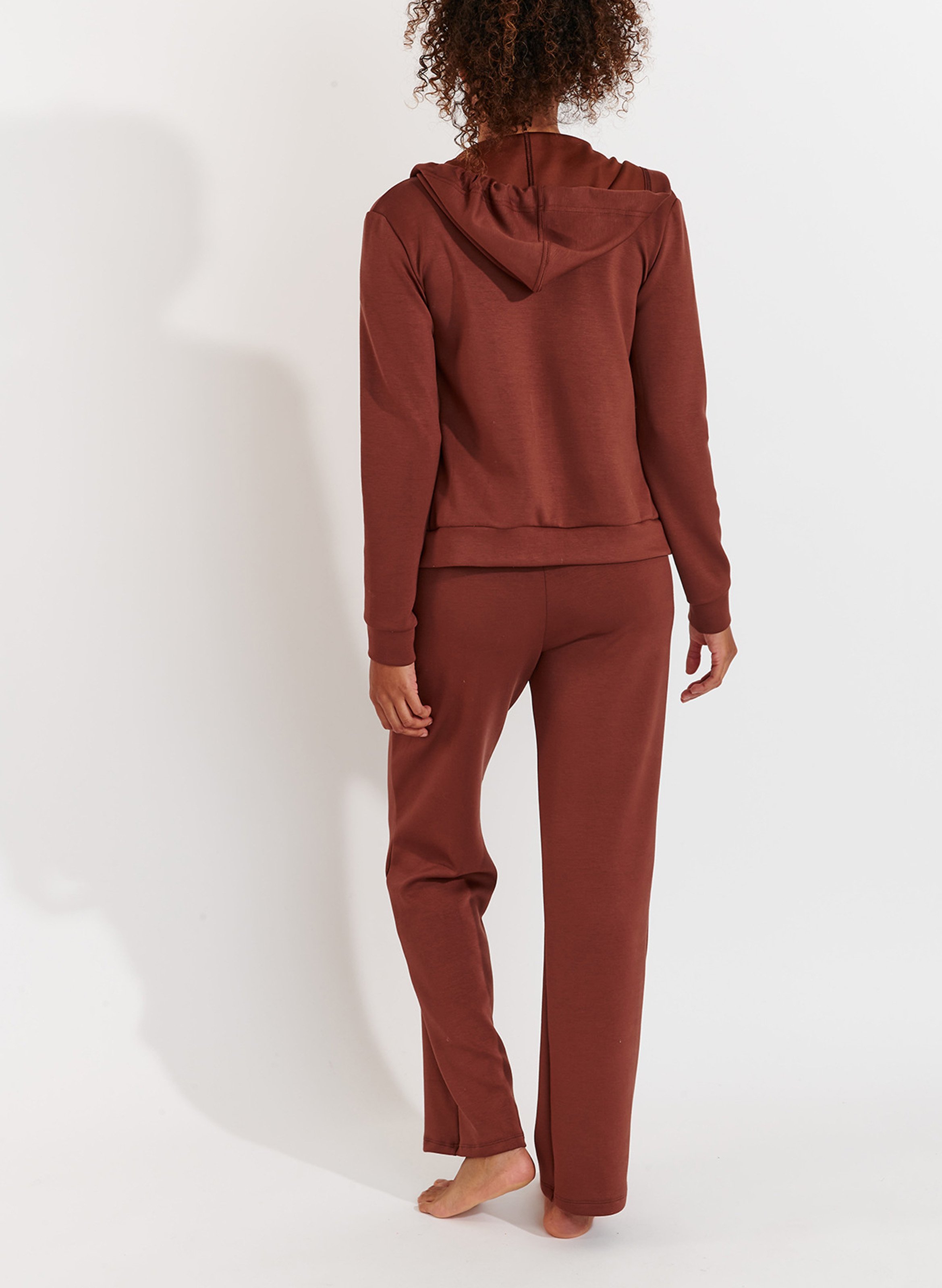 Misastreet straight jogging bottoms Brown