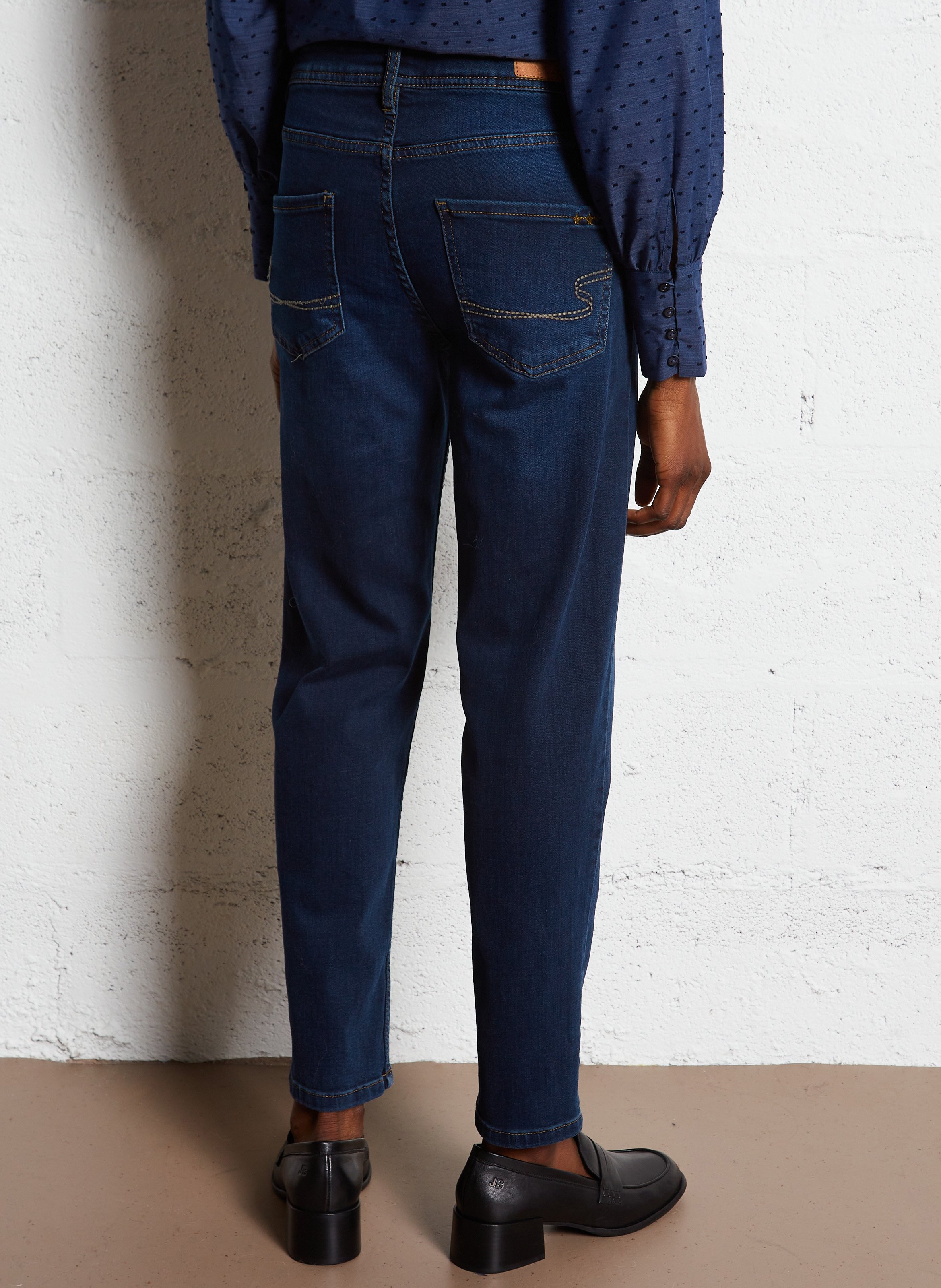 Cotton-blend boyfit jeans SUD EXPRESS Blue