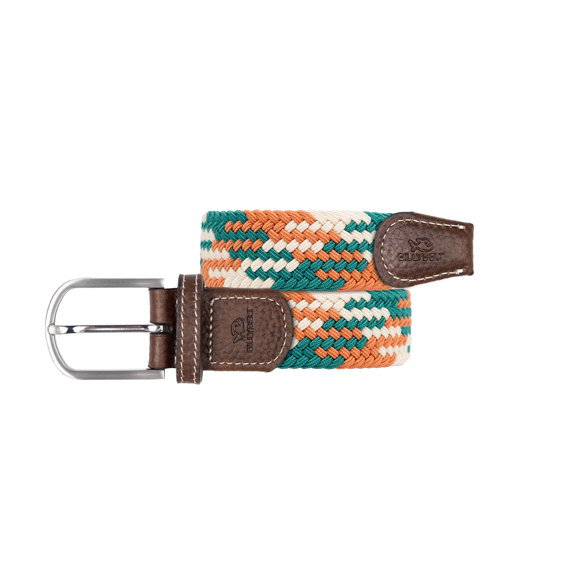 Multicolored braided elastic belt MulticoloredBILLYBELT