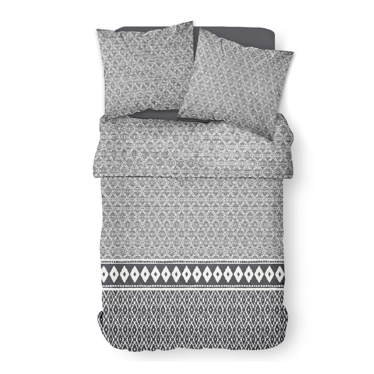 Ethnic printed cotton bedding set TODAY LINGE DE MAISON White