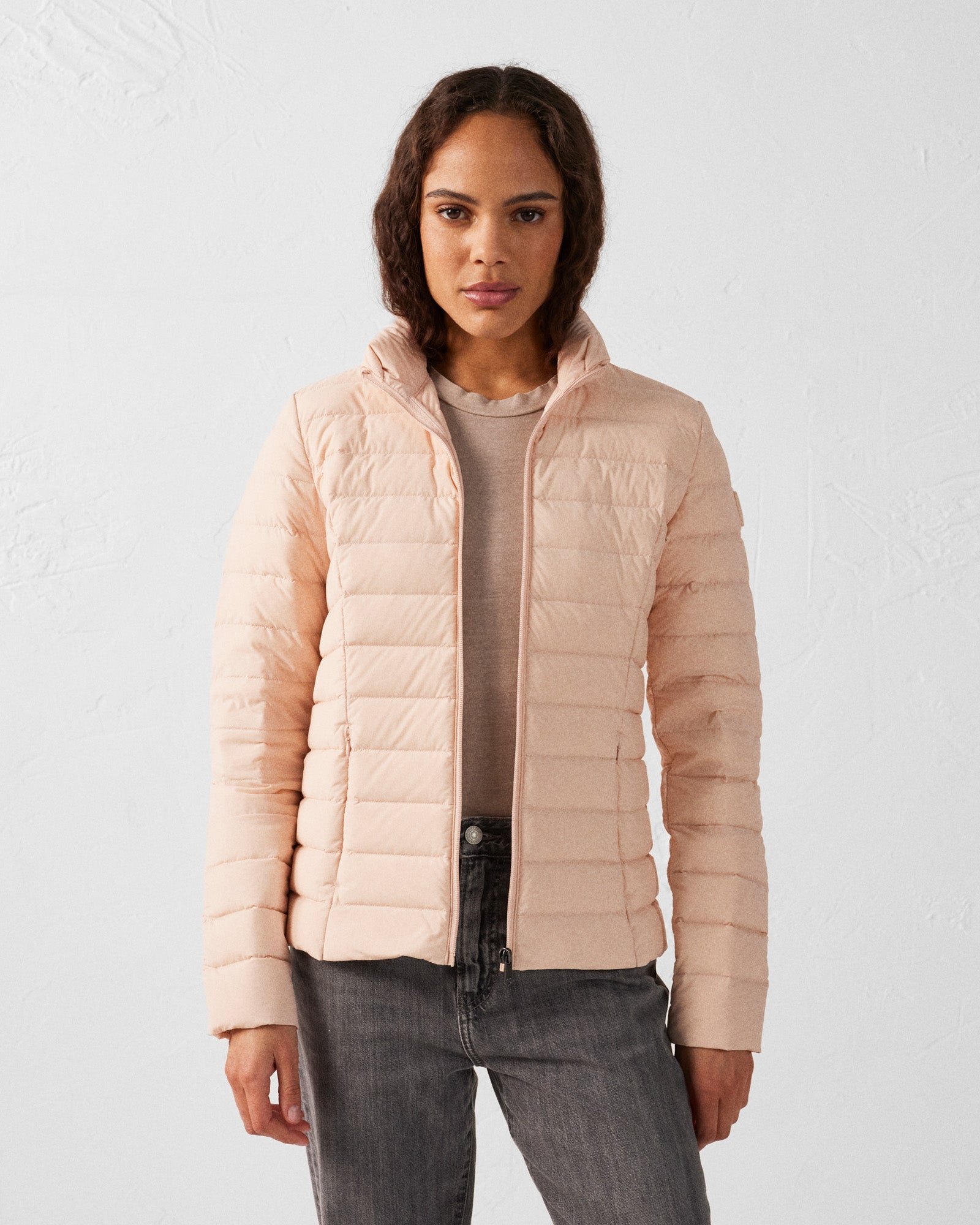 Lightweight stretch down jacket Maia JOTT Pink