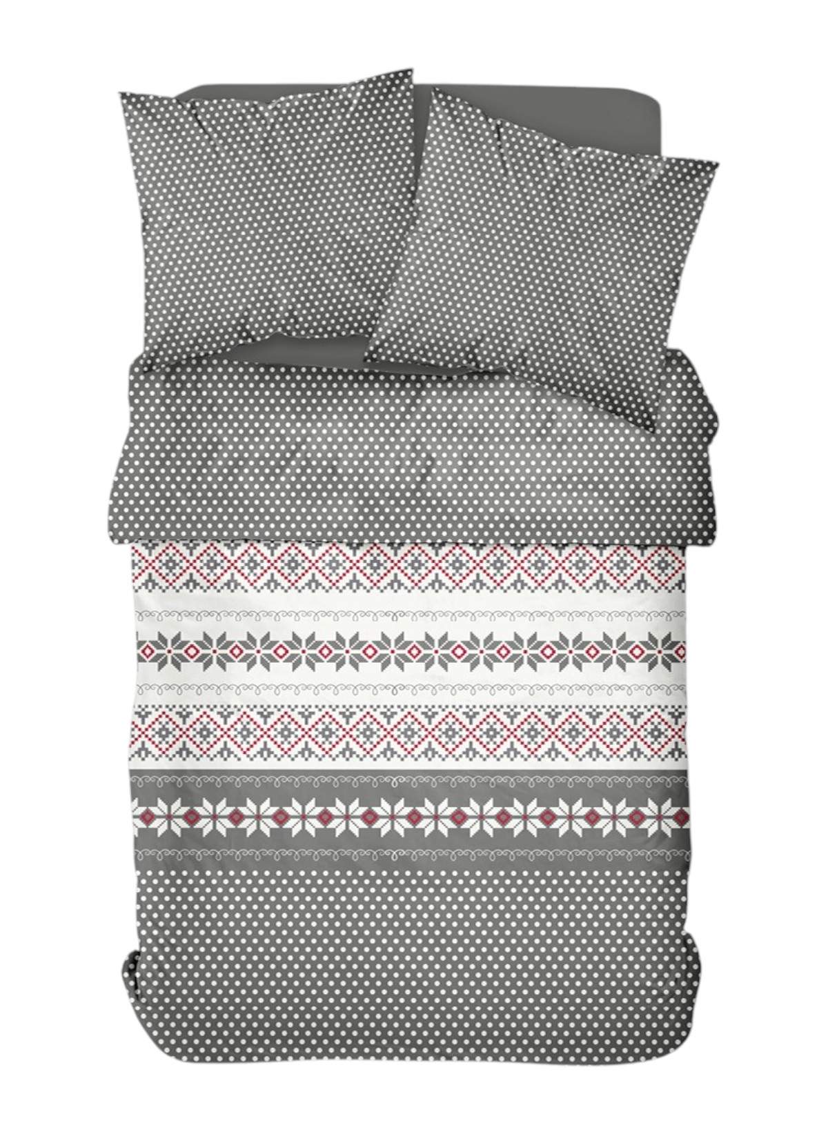 Printed cotton bed set TODAY LINGE DE MAISON Brown