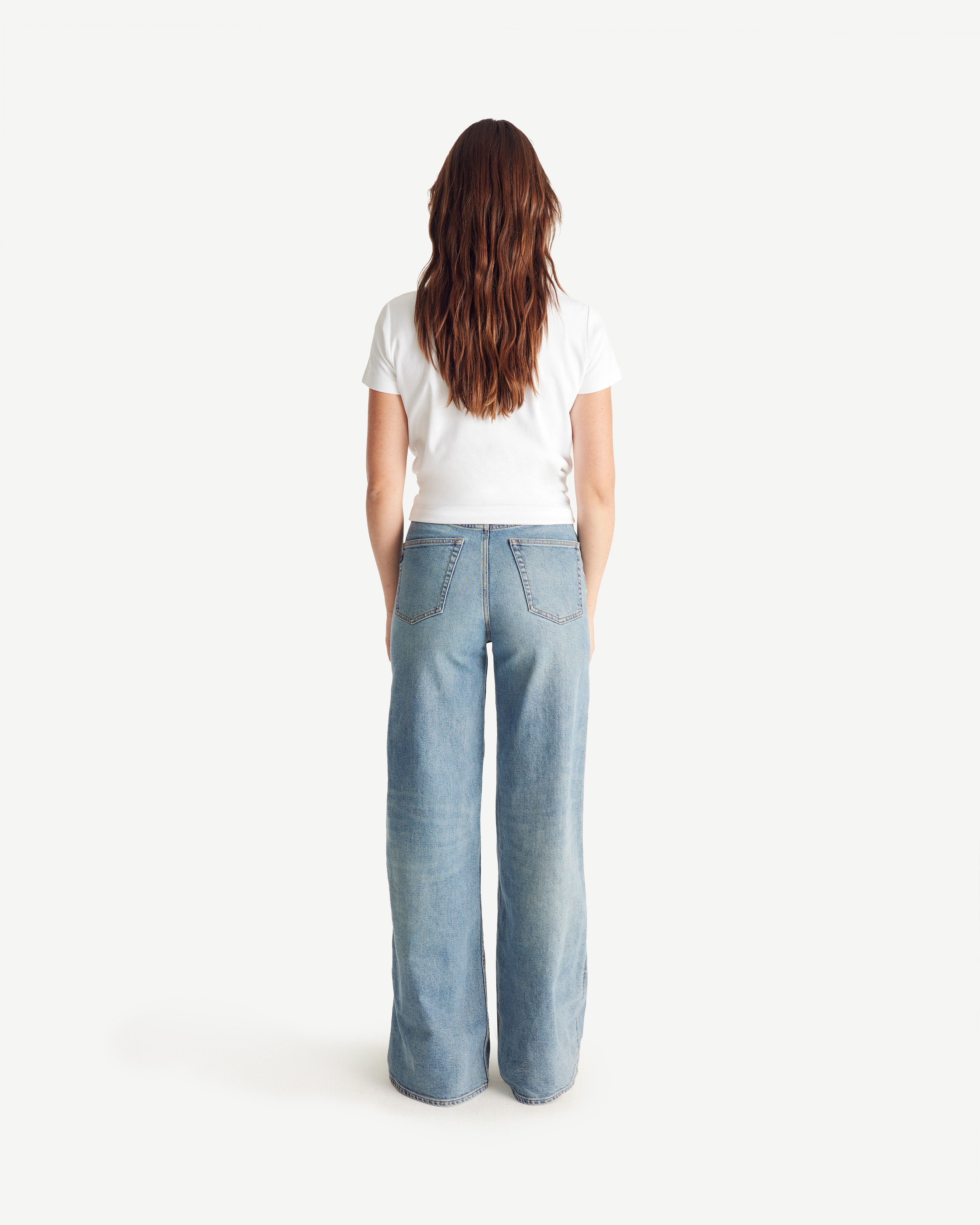 Women's straight cut jeans miku by jott x denham JOTT Blue