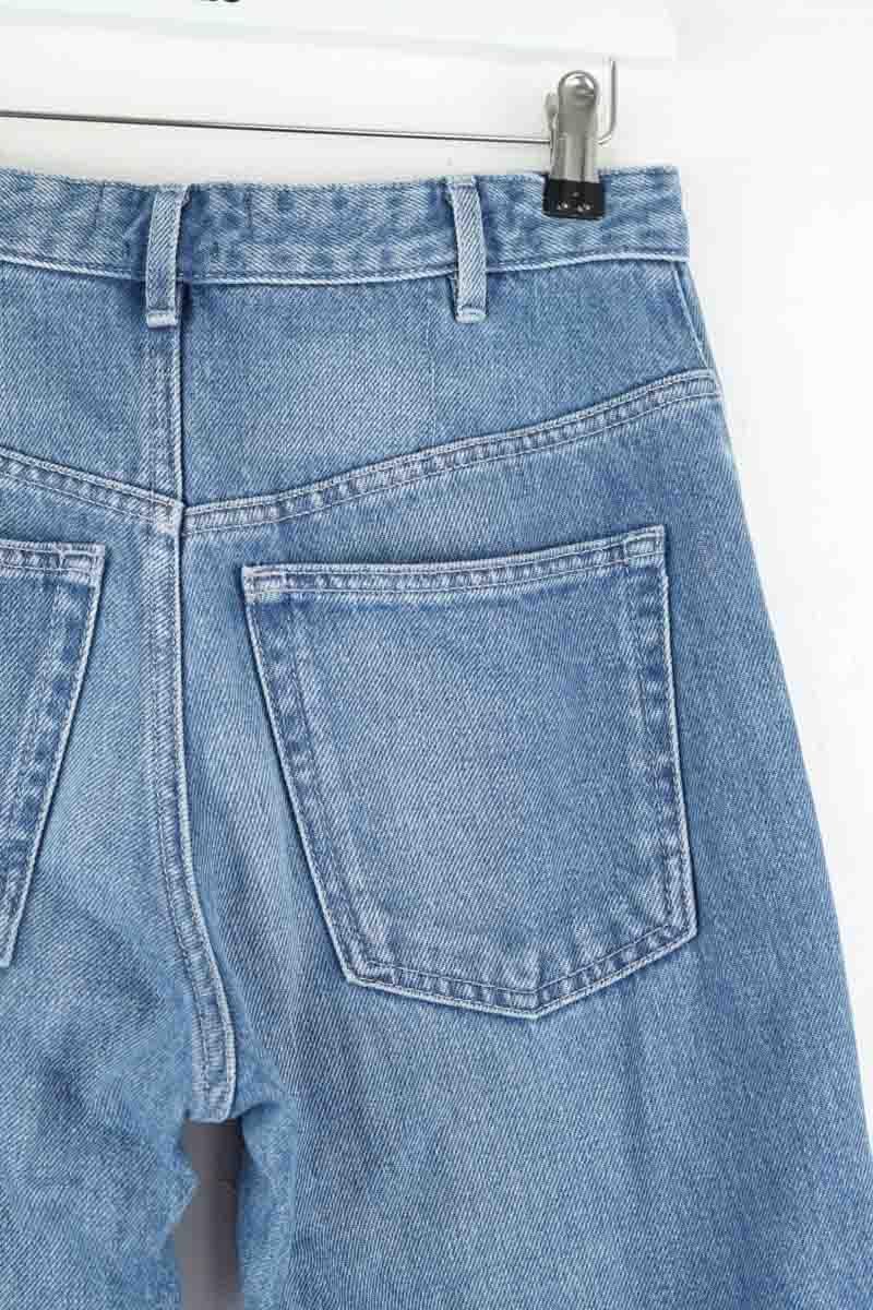 Cotton straight jeans ISABEL MARANT ÉTOILE - SECONDE MAIN Blue