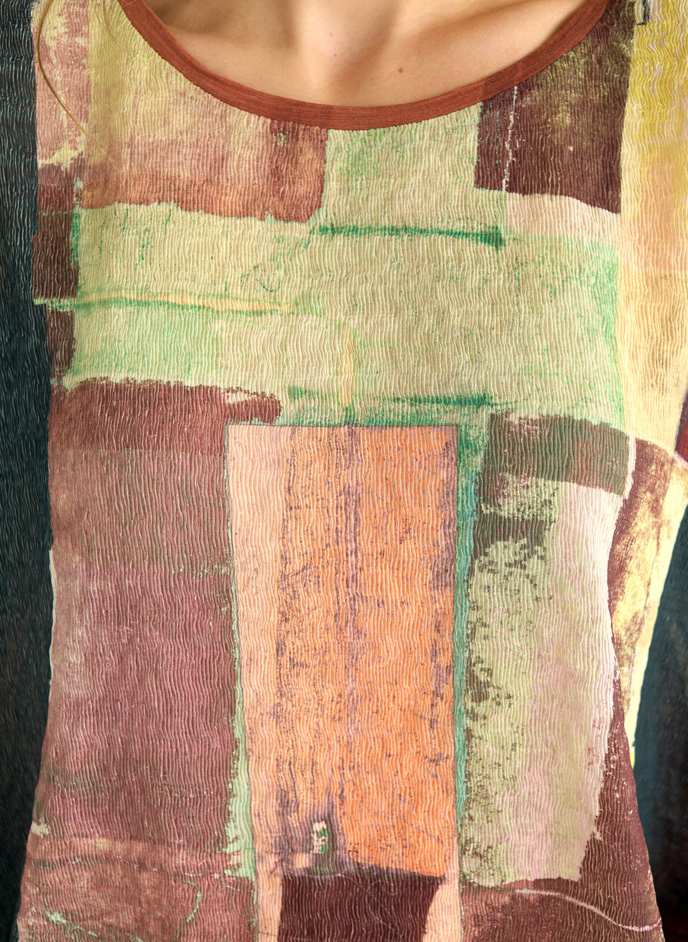 Tee-shirt col rond en laine COTELAC Rouge