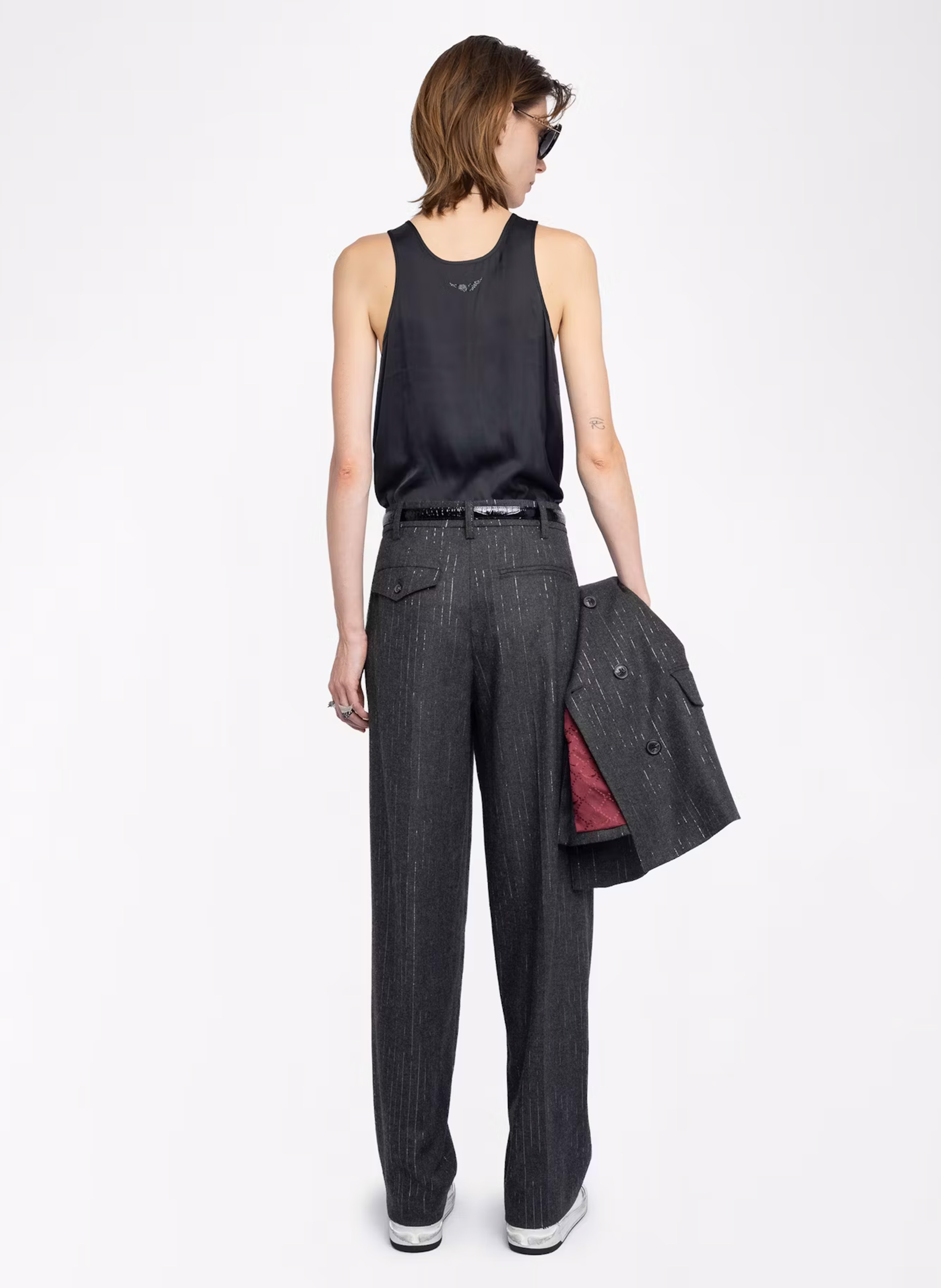 Pantalon tailleur droit ZADIG&VOLTAIRE Gris