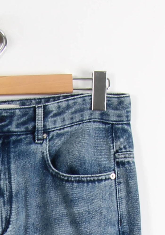 Cropped slim jeans with studs ISABEL MARANT - Seconde Main Blue