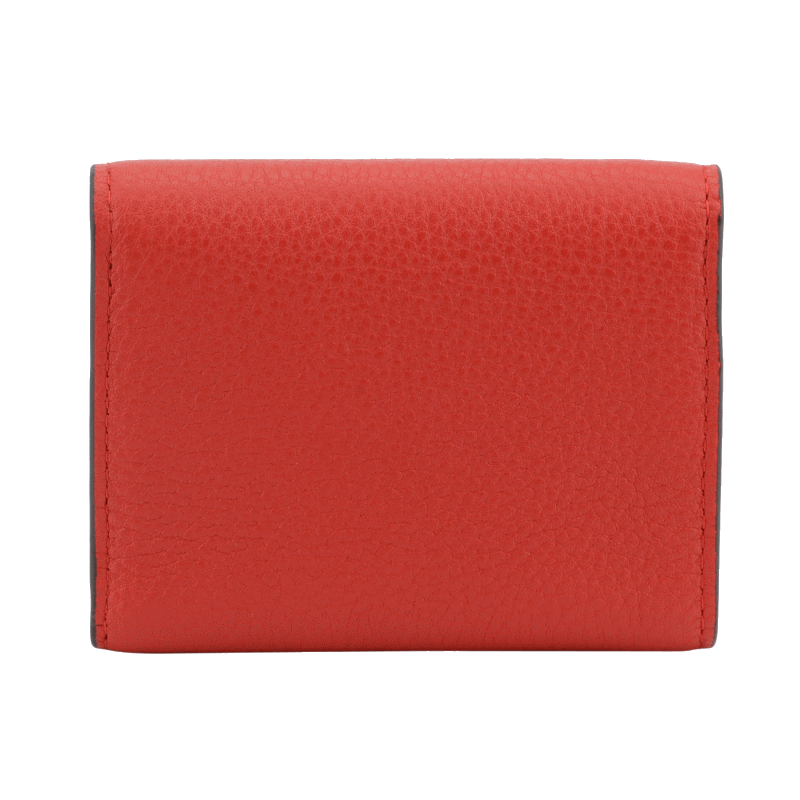 Porte-monnaie - cuir de veau POURCHET Rouge