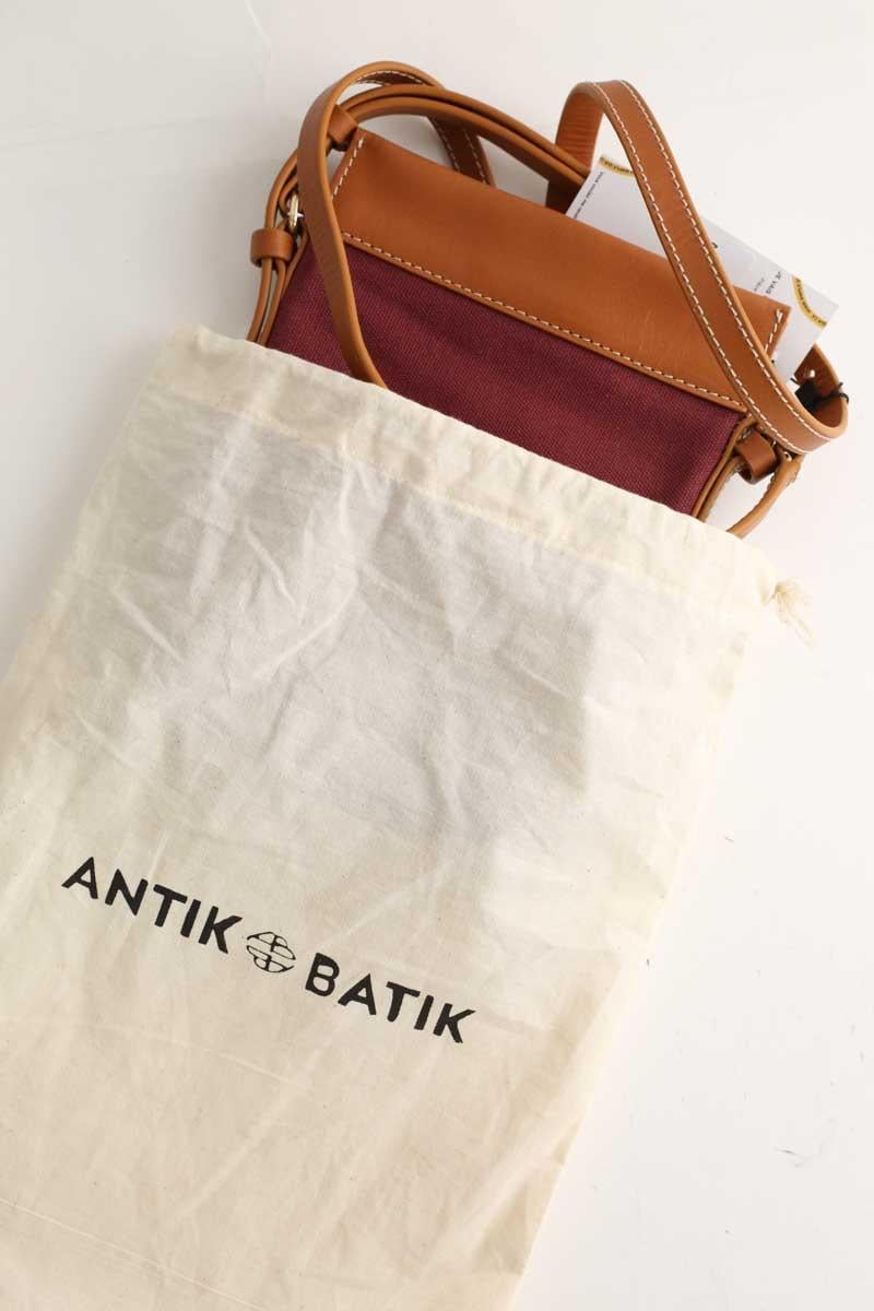 Cotton crossbody bag ANTIK BATIK - Seconde Main Red