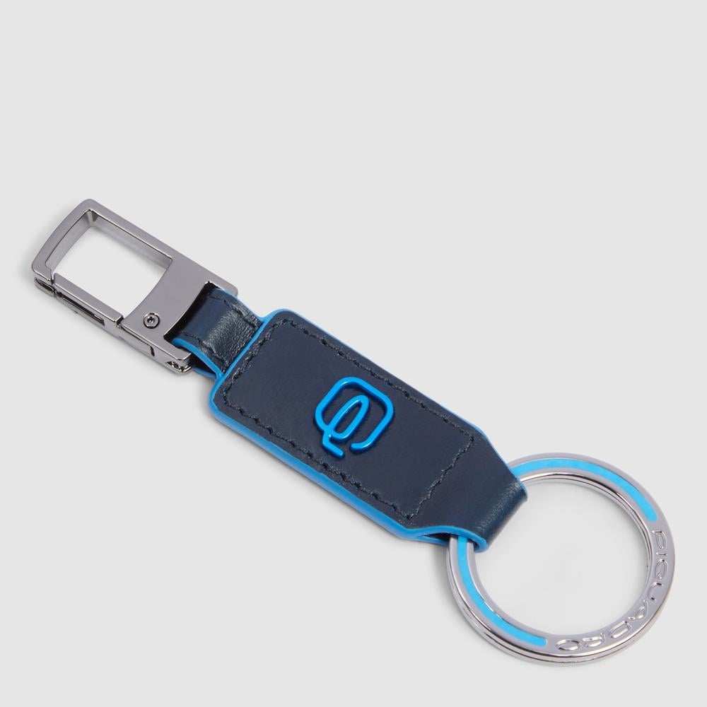 Asia leather keyring PIQUADRO Blue
