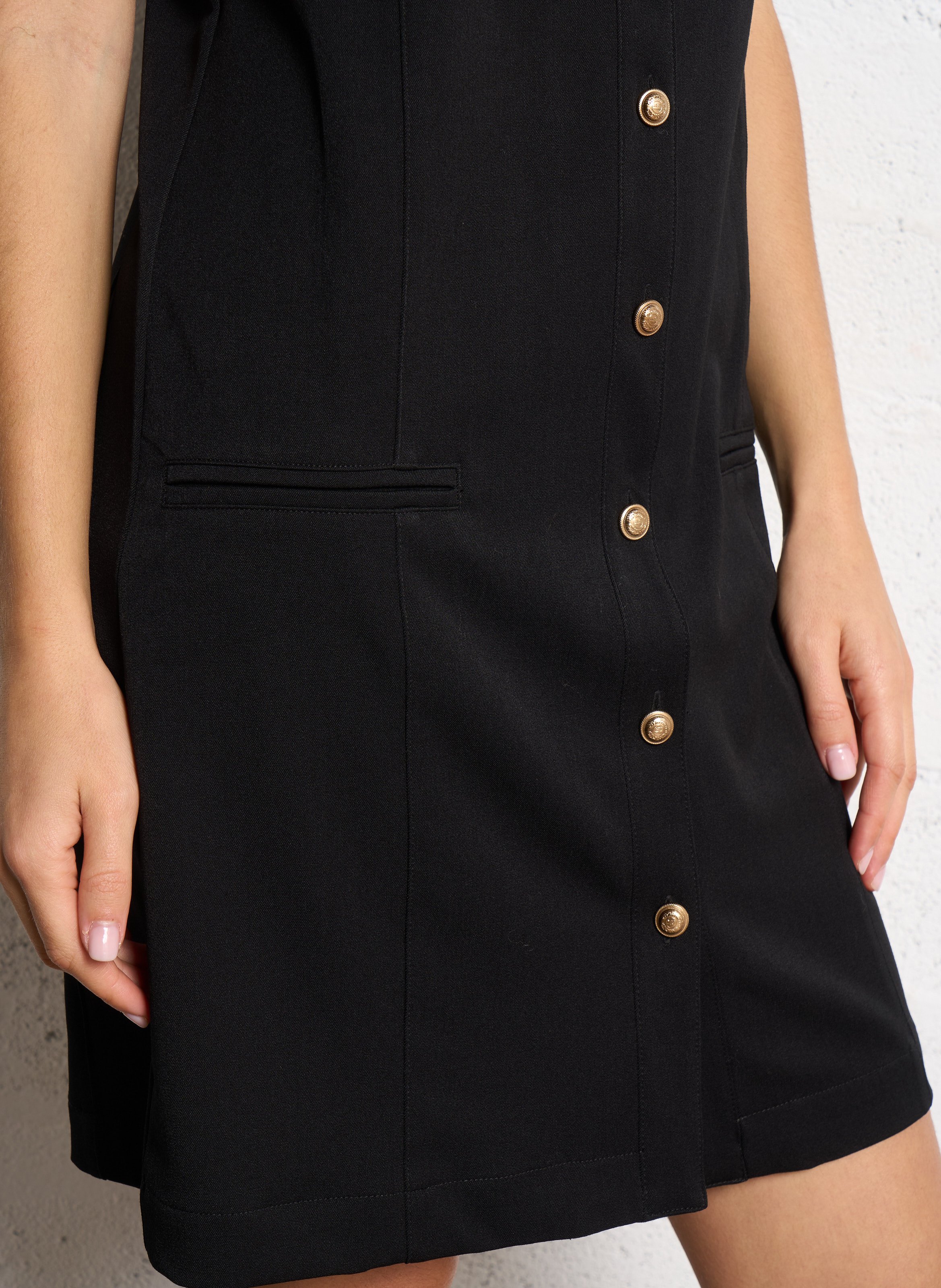 Robe courte col rond IKKS Black