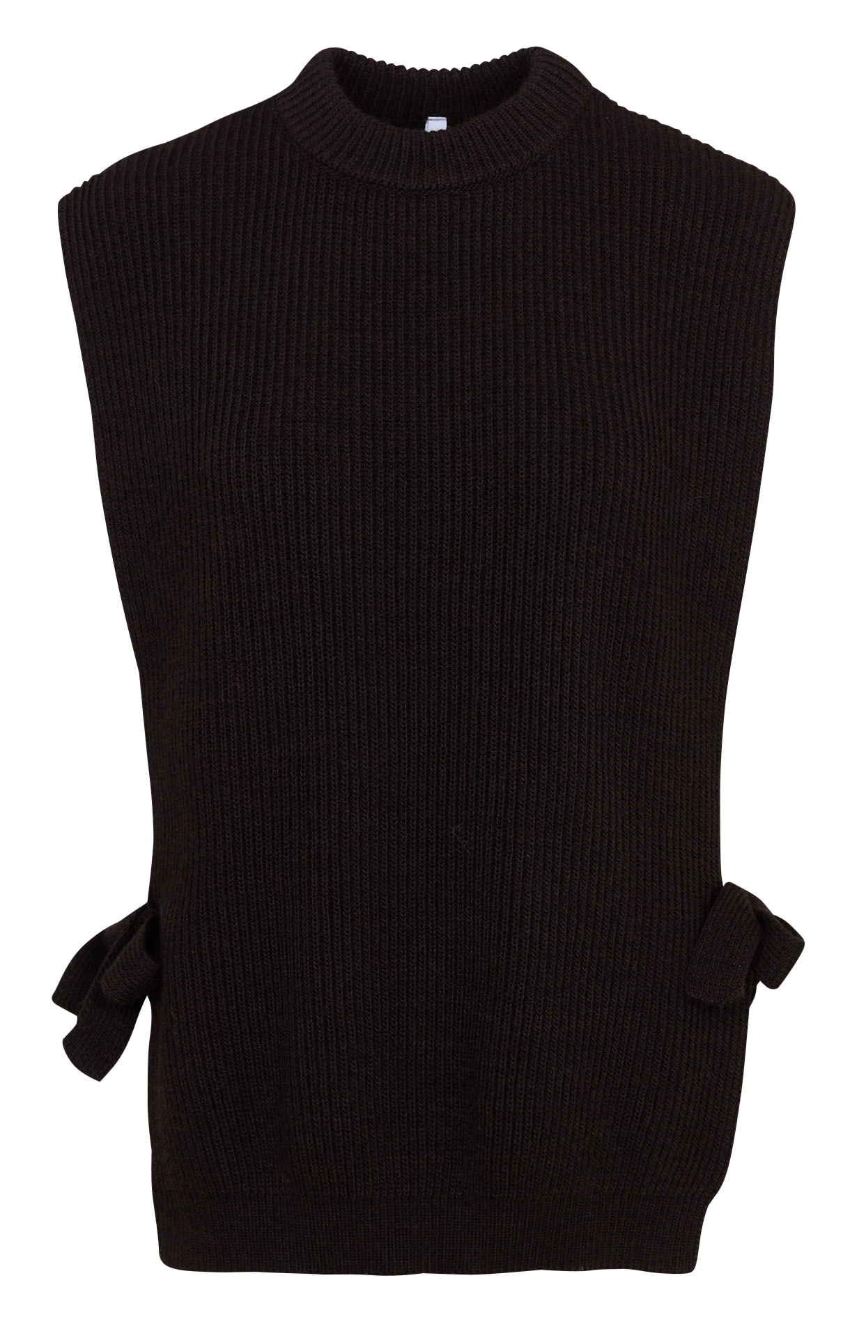 Pull droit col rond en maille IMPERIAL Marron