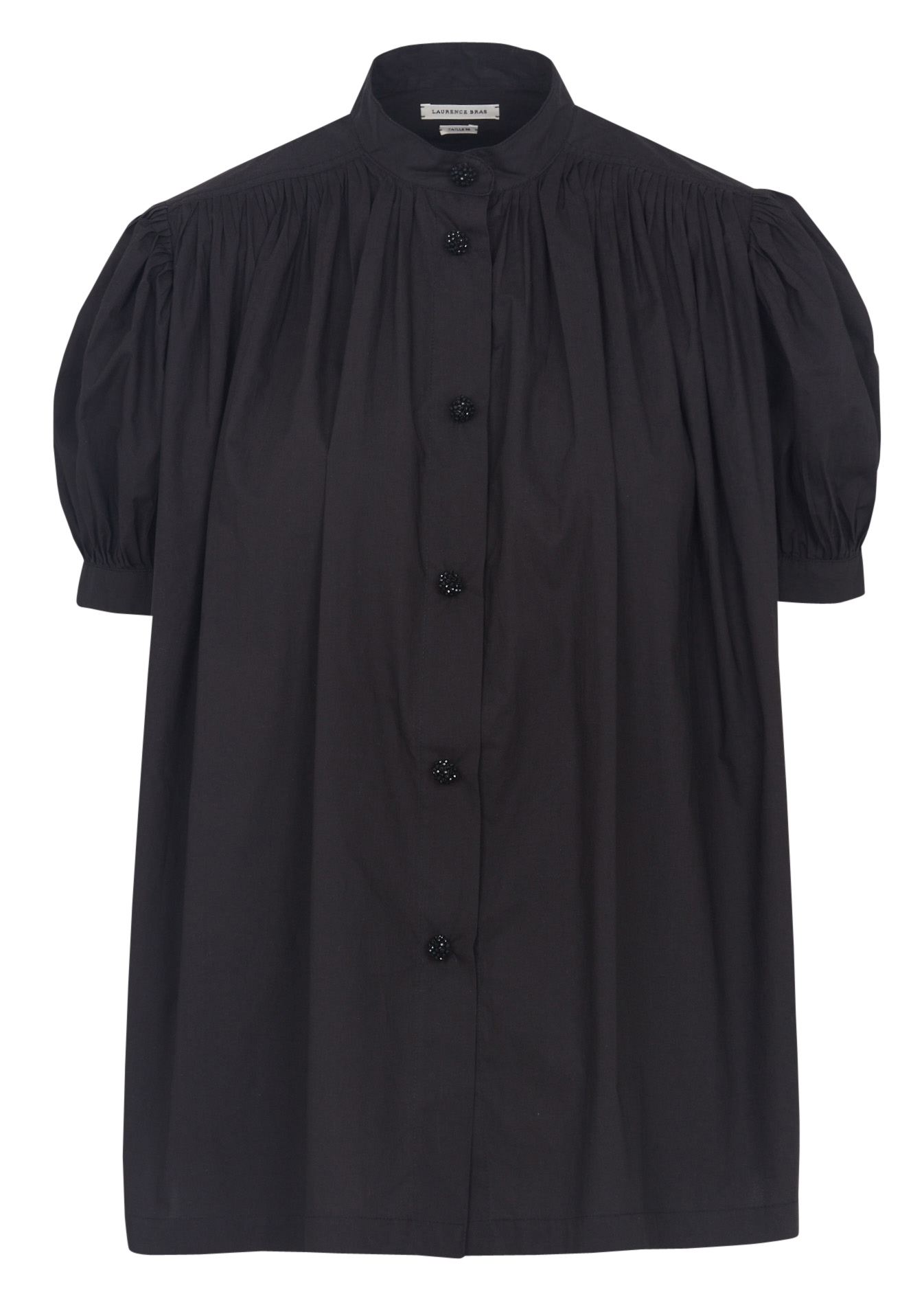 Oversized T-shirt met ronde hals van katoen LAURENCE BRAS Zwart