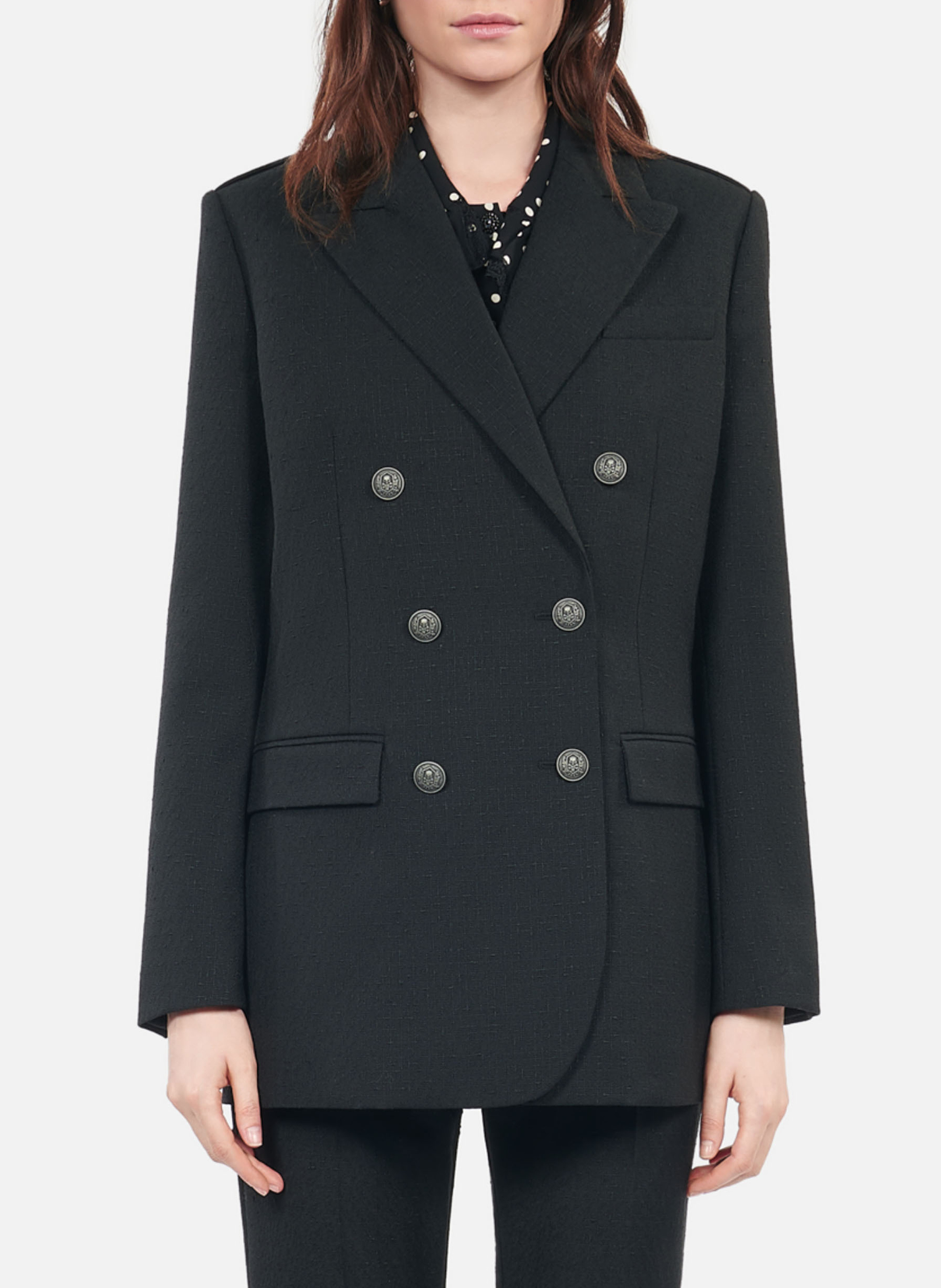 Rechte blazer | wolblend THE KOOPLES Zwart