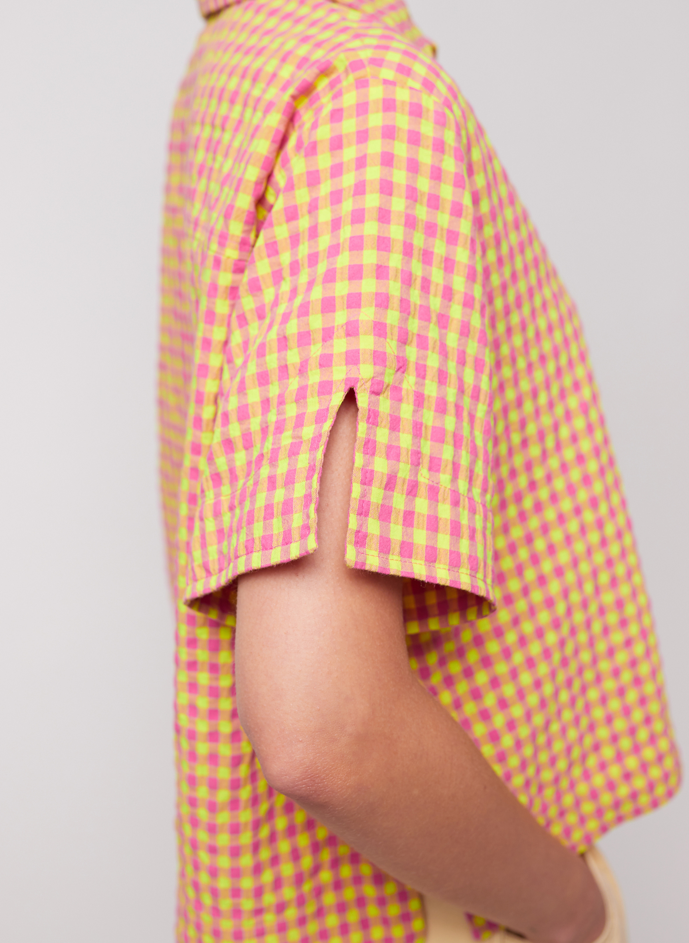 Rechte top van katoenmix met klassieke kraag BOBO CHOSES Veelkleurig