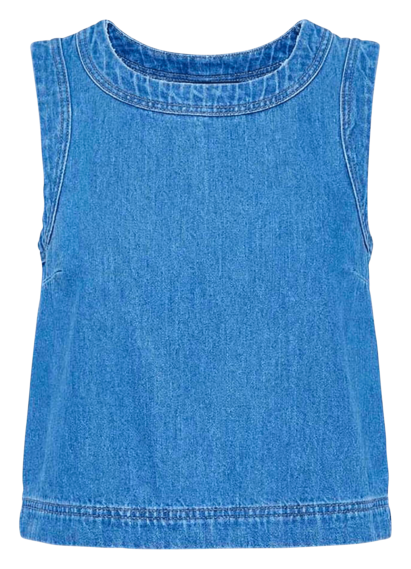 Sleeveless denim top TARA JARMON Blue
