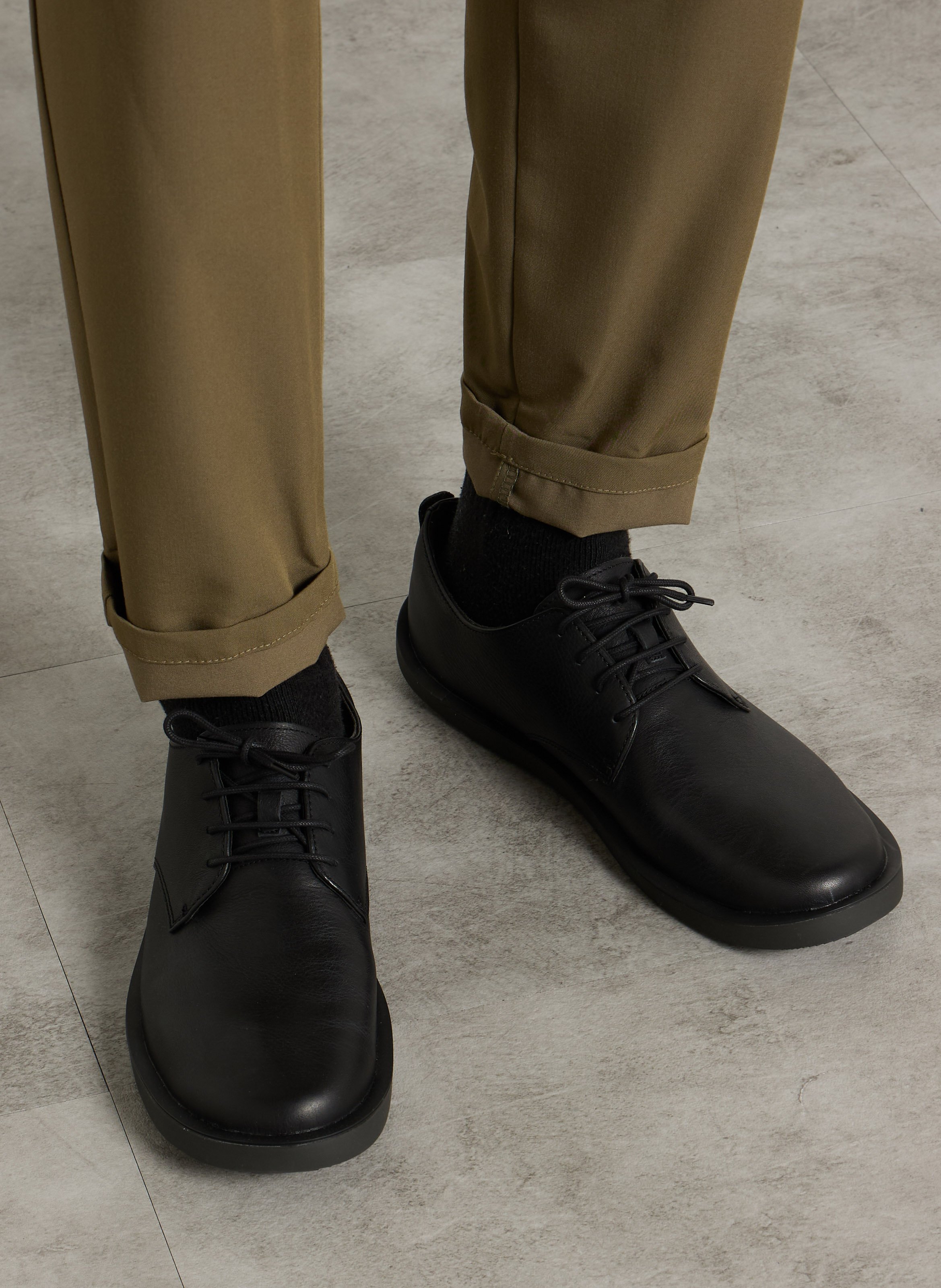 Derby alte in pelle CAMPER Nero