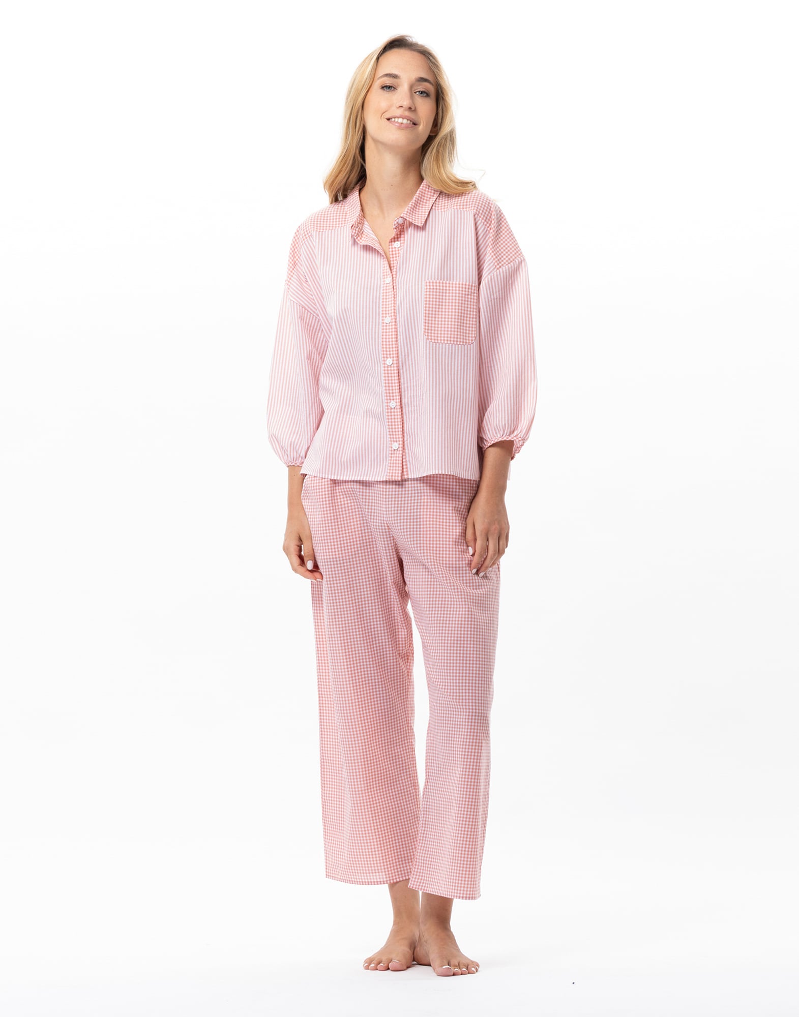 Buttoned cotton pajamas LE CHAT Multicolored