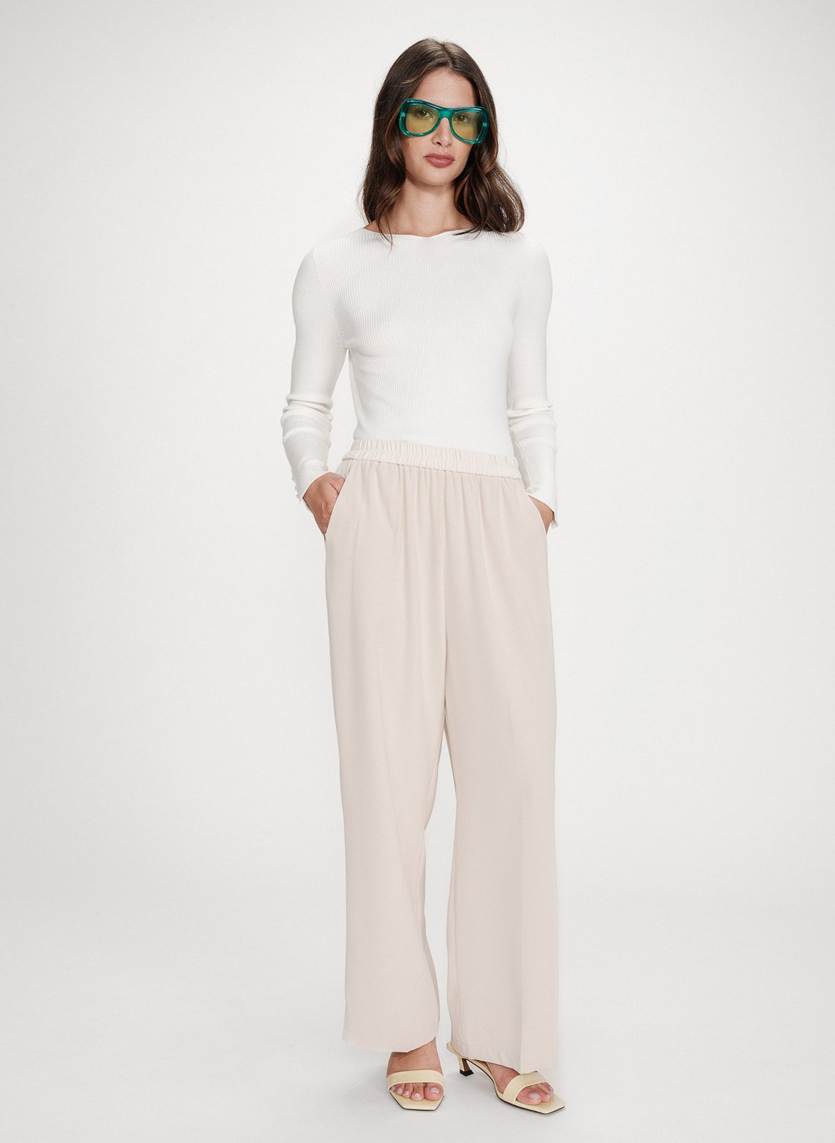 Carrot trousers GRACE ET MILA White