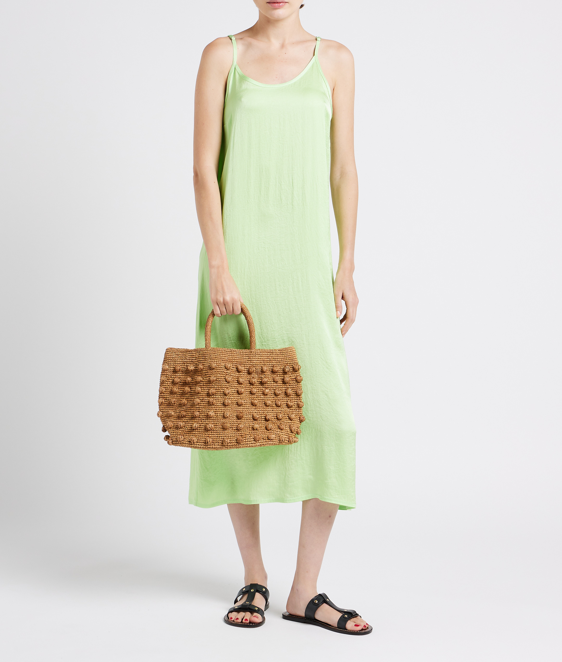 Sac à main en raphia  CAMALYA Beige