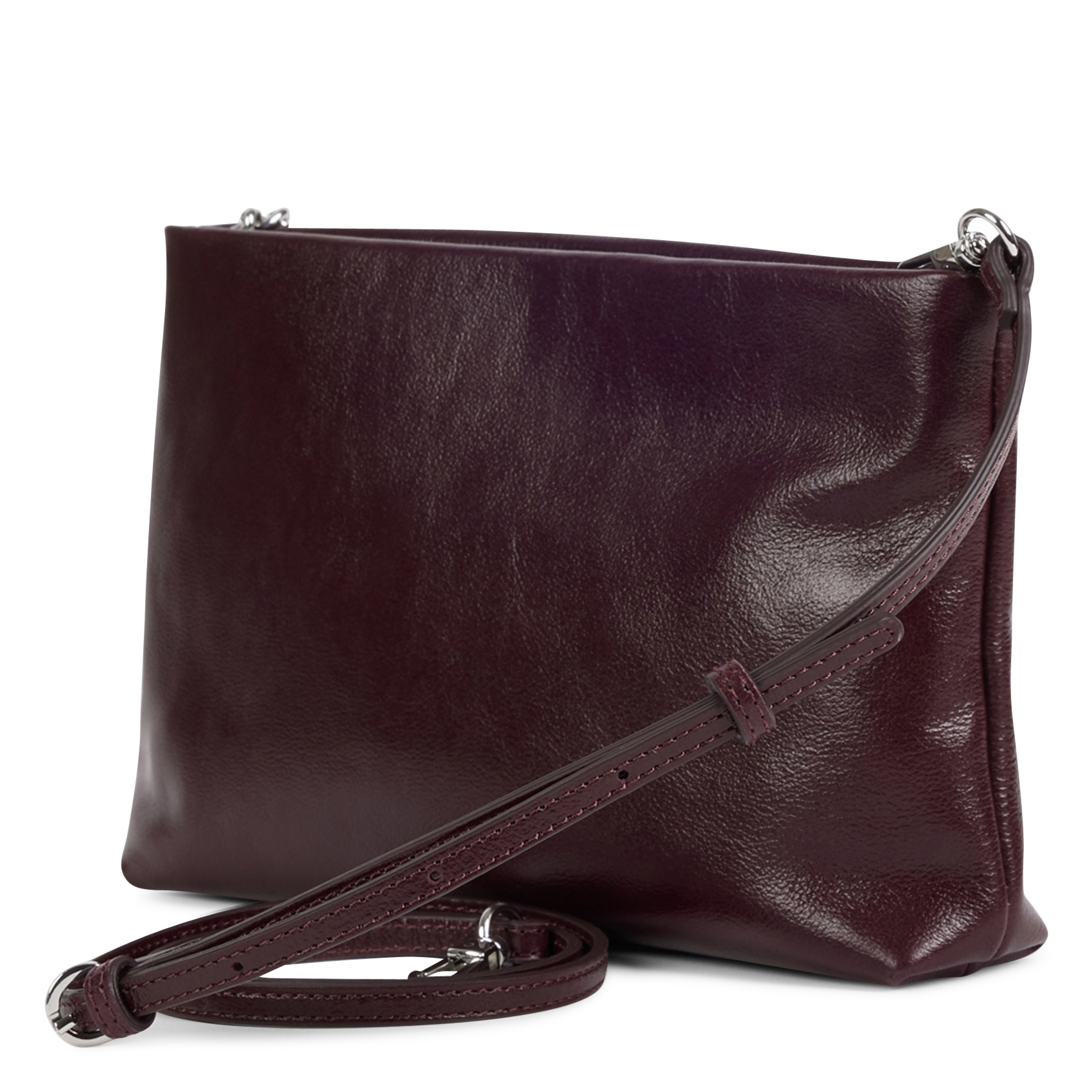 Pochette léopard en cuir NAT & NIN Violet